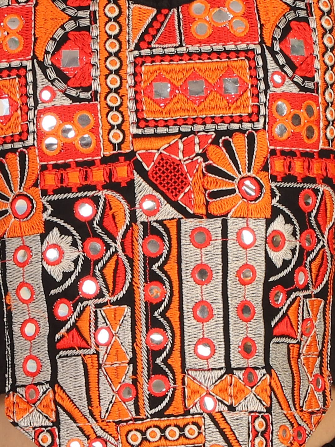 JBN Creation Lehenga Choli de algodón de seda para niña (VASGLC027_32_Rojo, verde botella y oro_8 9 años)