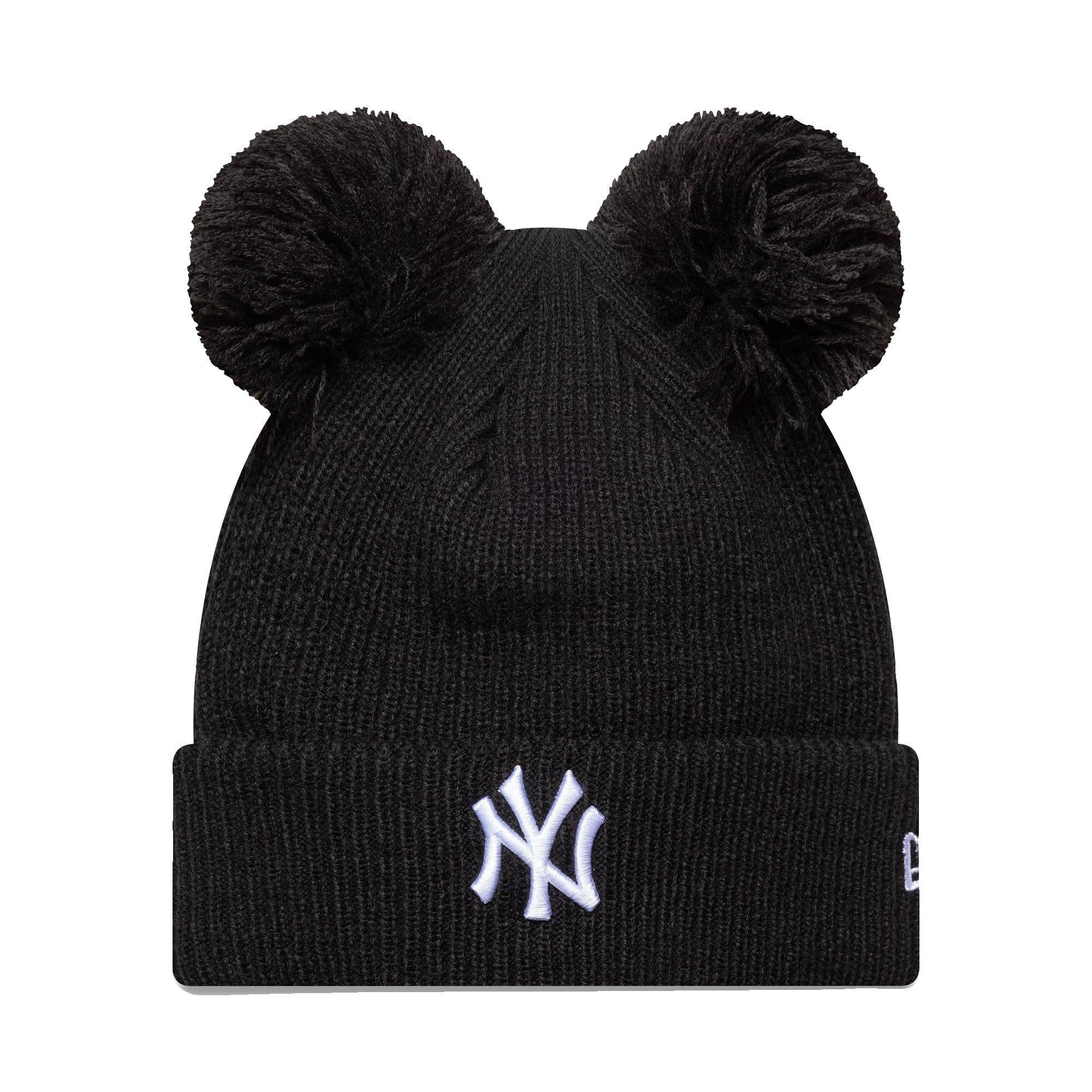 New Era Women's Winter Double Bobble Beanie - NY Yankees Black