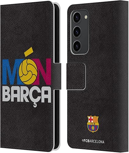 Miniatura 1 de Head Case Designs Officially Licensed FC Barcelona Mon Barca Campions Leather Book Wallet Case Cover Compatible with Samsung Galaxy S23+ 5G