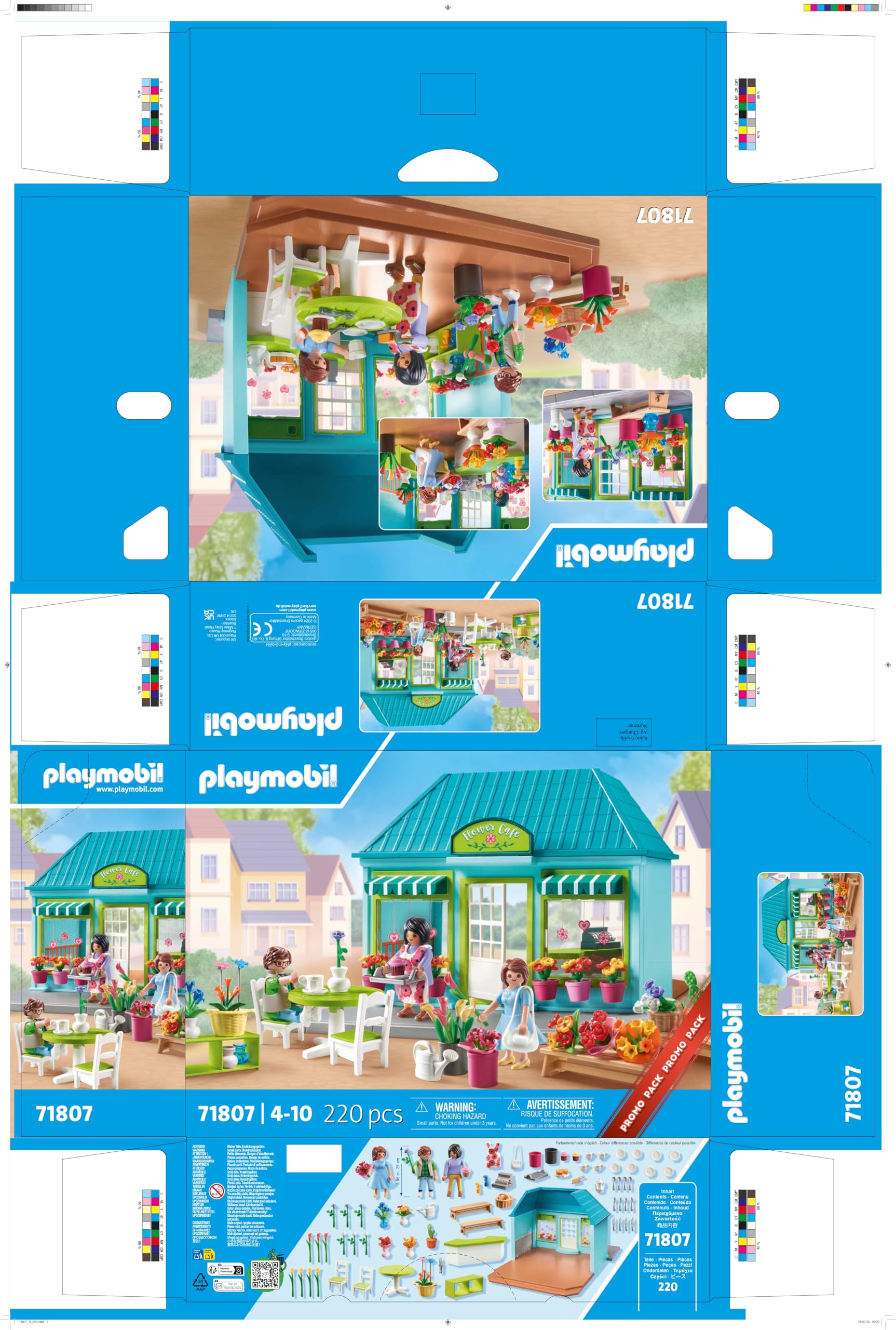PLAYMOBIL My Life 71807 Flower Shop Toy for Children from 4 Years