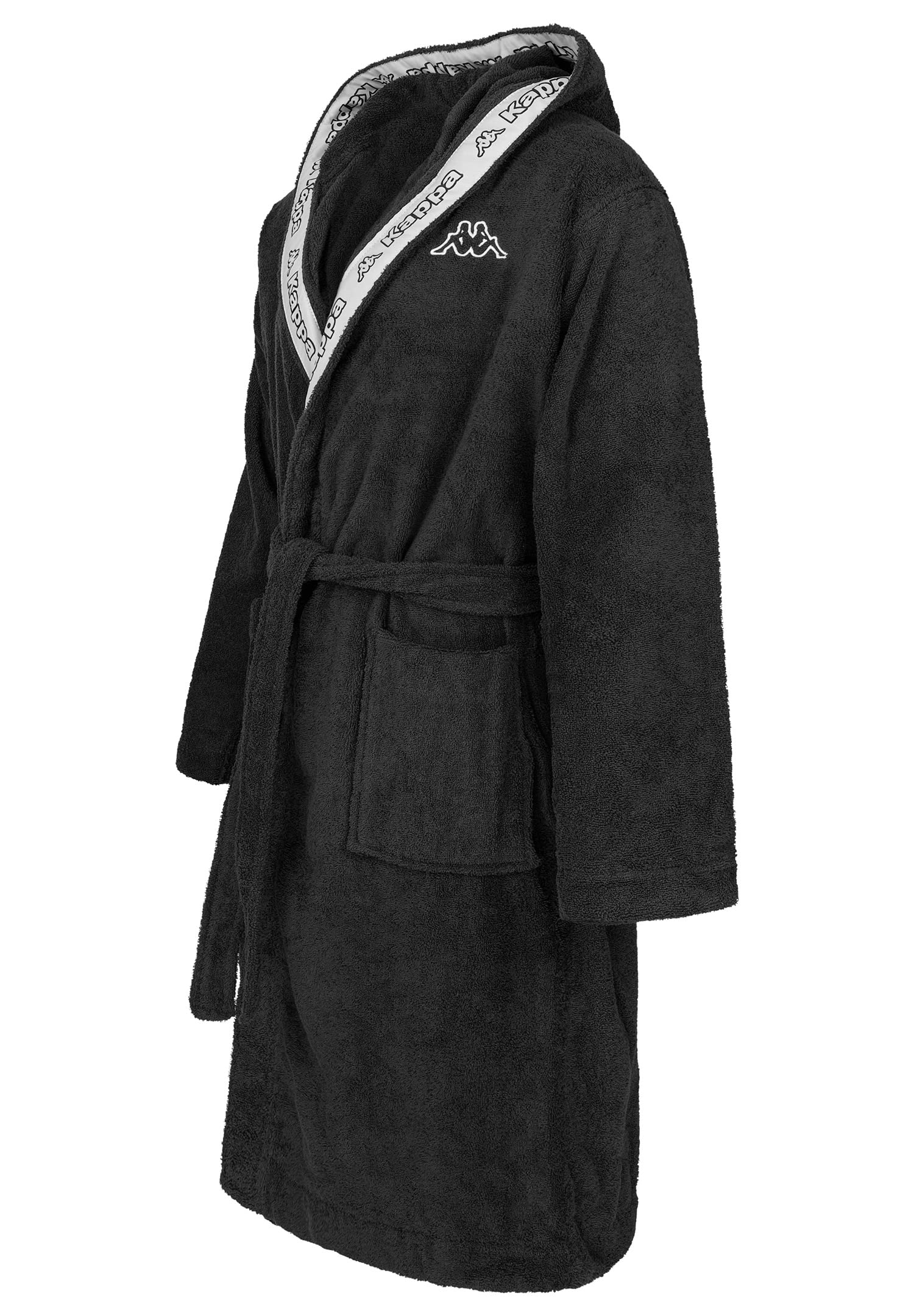 Kappa Unisex Bademantel mit Kapuze 100% Baumwolle Gr. S-4XL