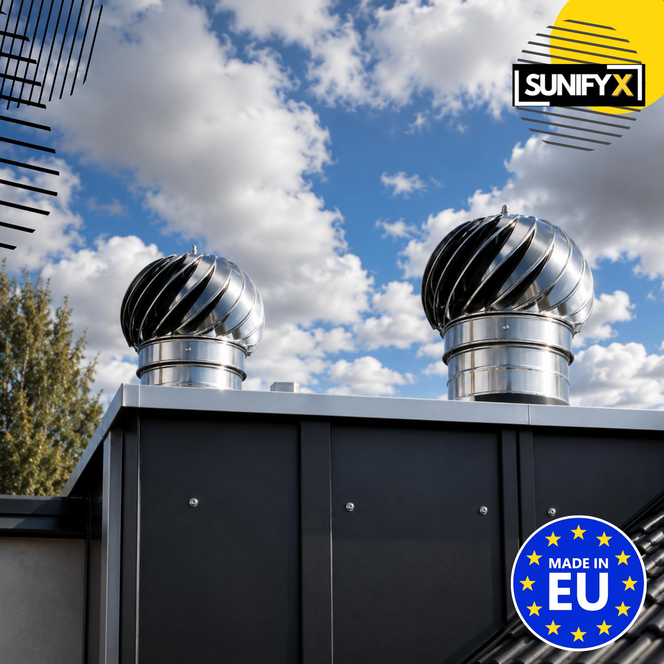 150 mm Kaminaufsatz Edelstahl Drehbar – SUNIFY Schornsteinaufsatz Windbetrieben – Anti-Rauchzug Kamin Hut – Kaminhaube Lüftung Rotierend Für Ofen Schornstein | Schornsteinaufsatz, Zugverstärker, Schornsteinhaube, Kaminabdeckung, Kamin Ventilator, Kaminkug