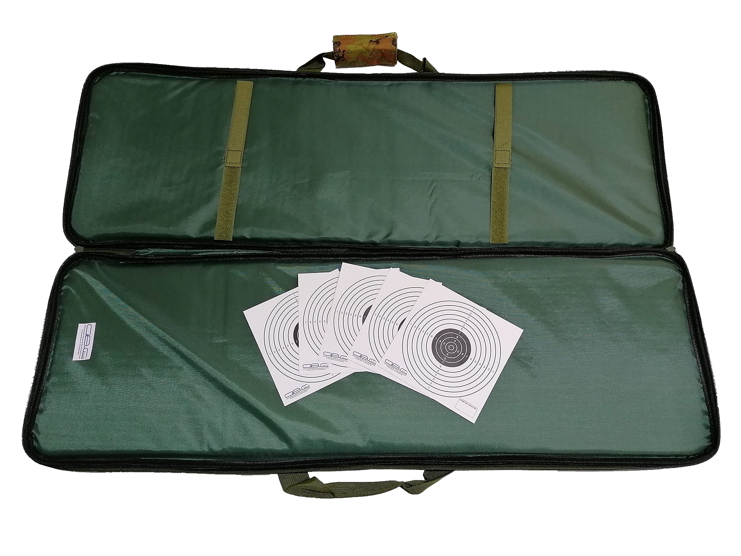 Borsa Porta Fucile Carabina Sacca Custodia Vegetato Italiano Vegetata Softair Soft Air con Tasche Imbottitura 88 cm Capiente Grande e Bersagli
