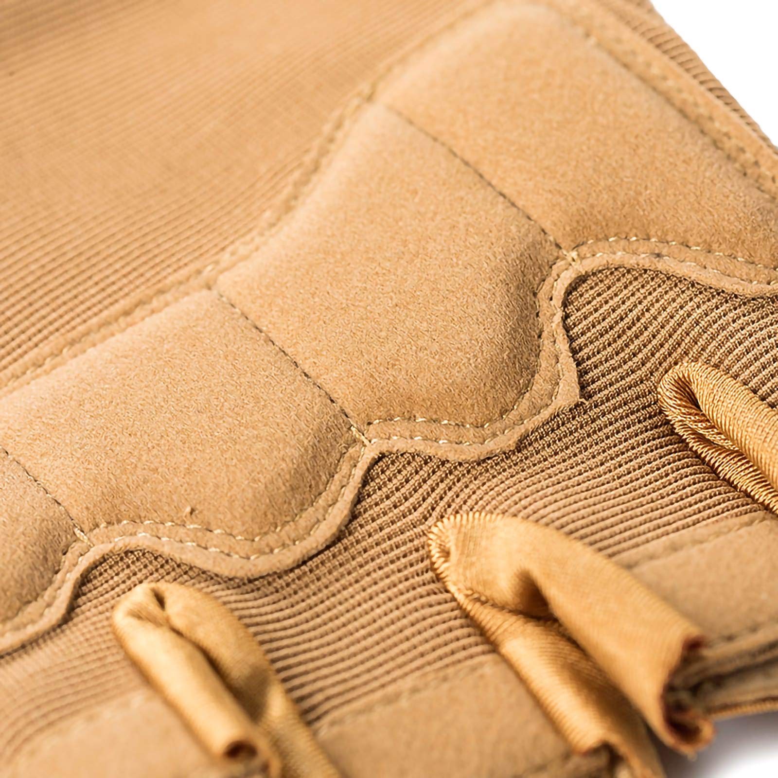 Guantes Tácticos De Medio Dedo Hombres Mujeres Guantes Antideslizantes Sin Dedos para Deportes Al Aire Libre Ciclismo Motocicleta Senderismo Escalada Camping Caza Correr,Sand,L