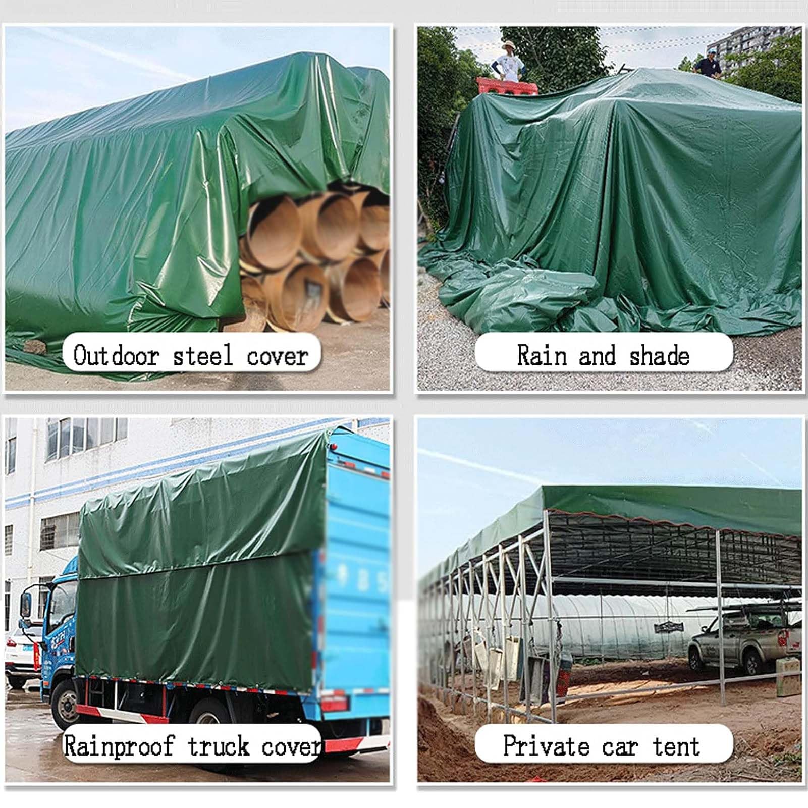 Waxed Canvas Tarp 3×3 3x3m Canvas Tarp | 3m² Canvas Camping Tarp | WAY&FARER
