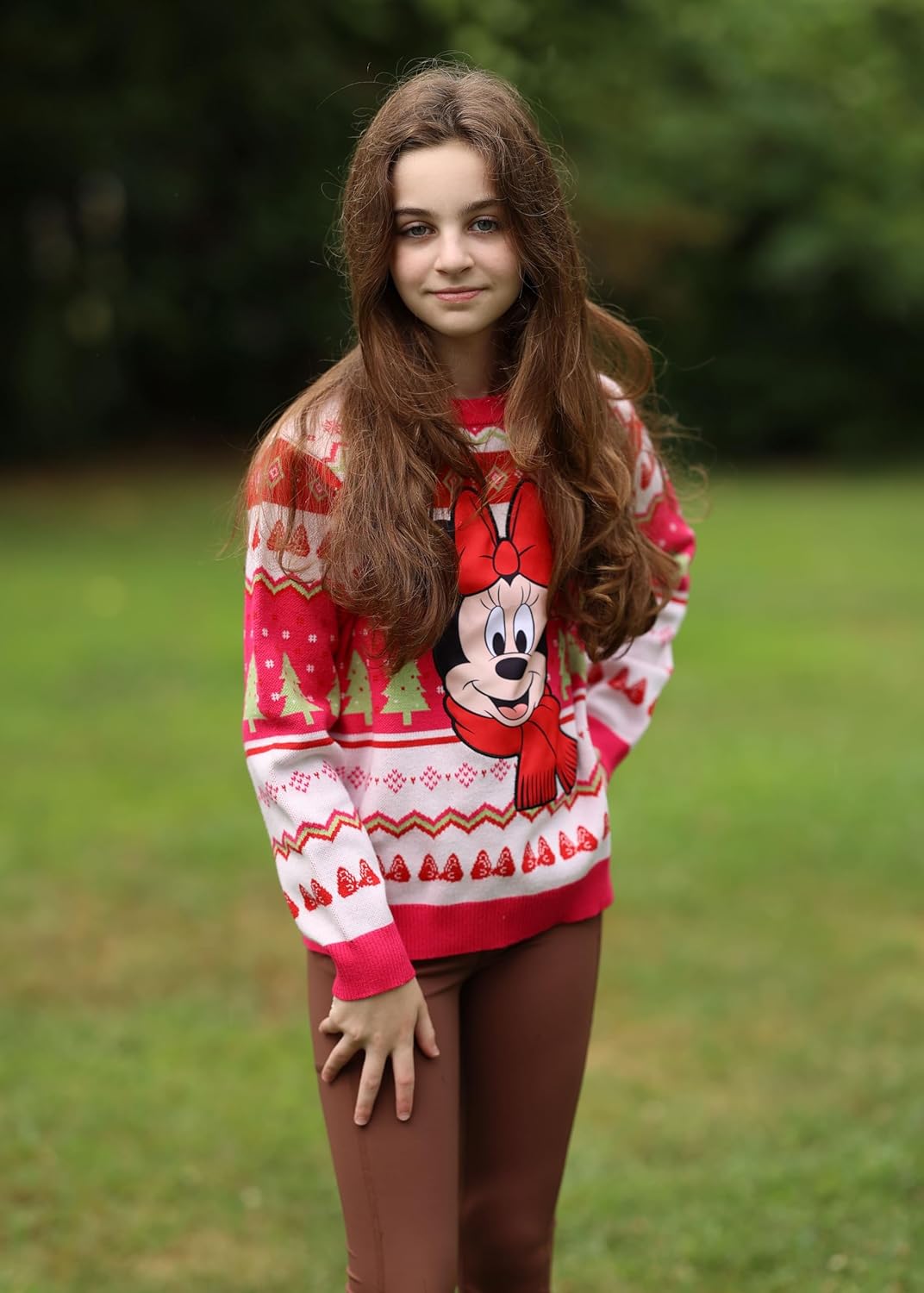 Disney Stitch Frozen Elsa Minnie Mouse Toddler Girl Knit Sweater Button up Cardigan Long Sleeve Crewneck Pullover 2-13 Years - Image 5