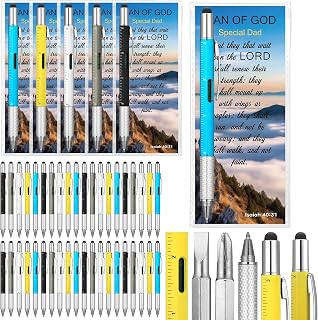 50 Set Man of God Gift Bulk 6 in 1 Multi Tool Pen