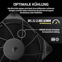 Ventilátor Corsair RS120 120mm PWM – Prepojiteľnosť typu Daisy-Chain – Magnetické guličkové ložisko – Tichá prevádzka – Čierny – 1 ks 4