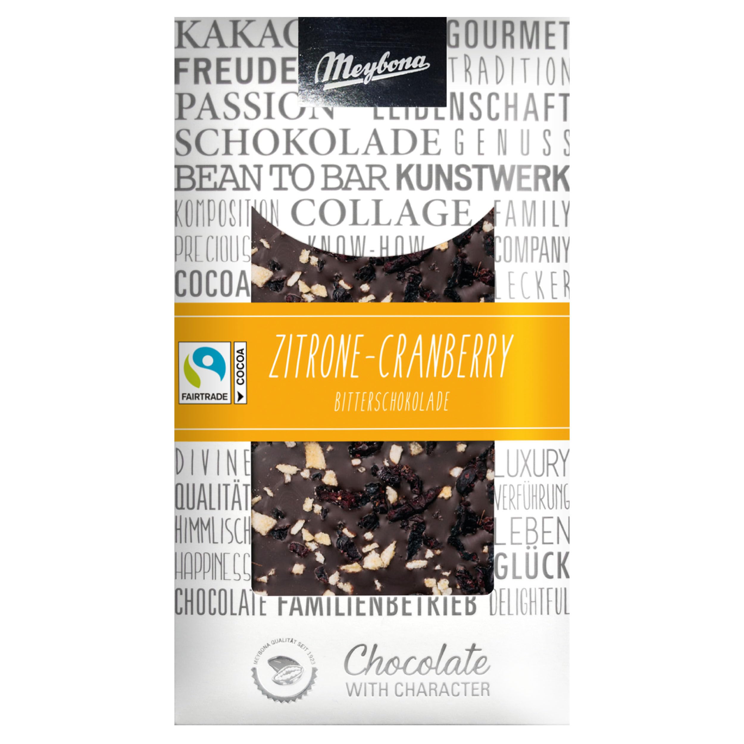 Meybona Collage Weiße-Schokolade | Himbeer-Zitrone | 7 x 100g | Handbestreut, Fairtrade Kakao, ohne Palmöl, Meybona Bean-to-Bar-Schokolade, bestreut Himbeergranulat Zitronenstückchen