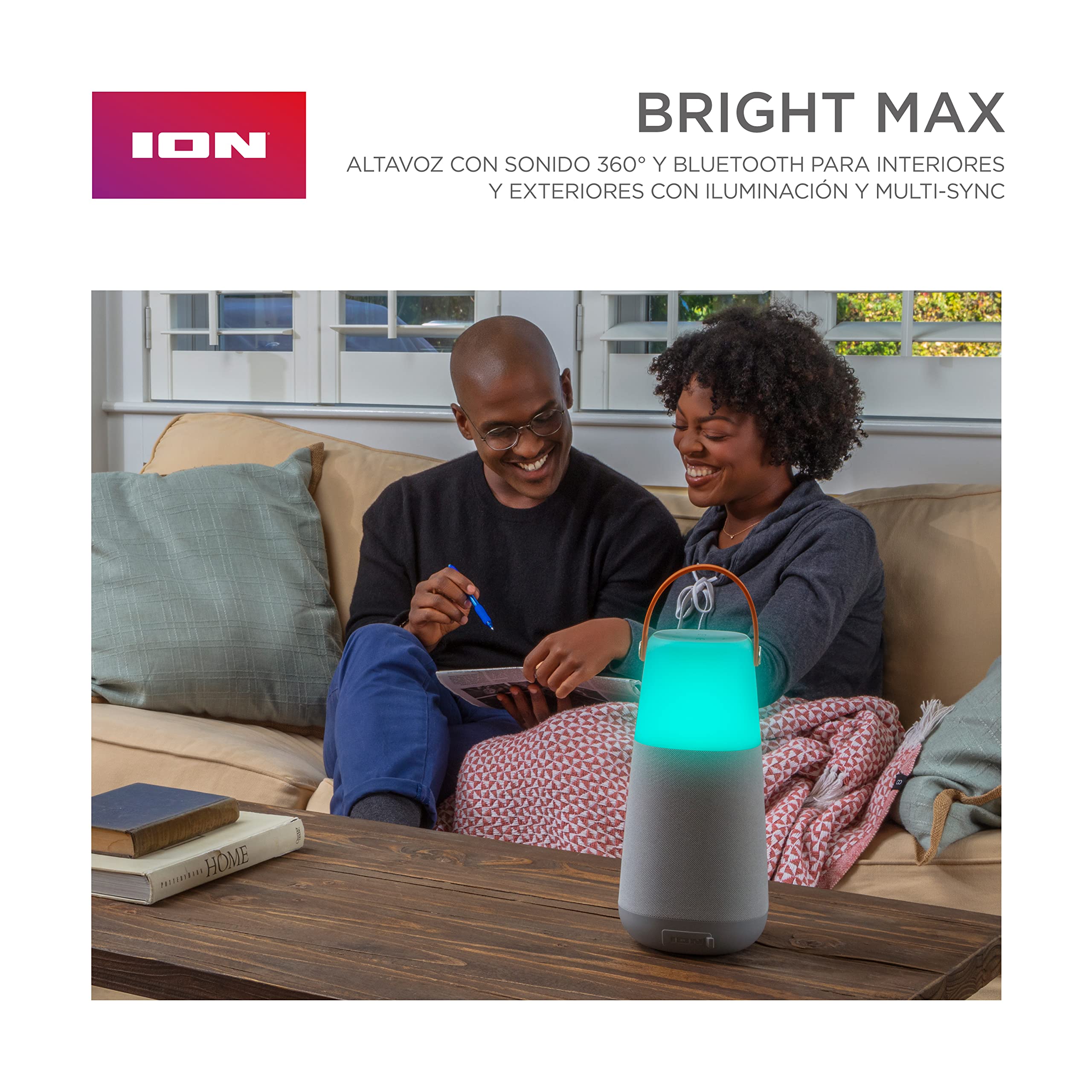 ION Bright MAX Altavoz Bluetooth Portátil Resistente al Agua de 60W