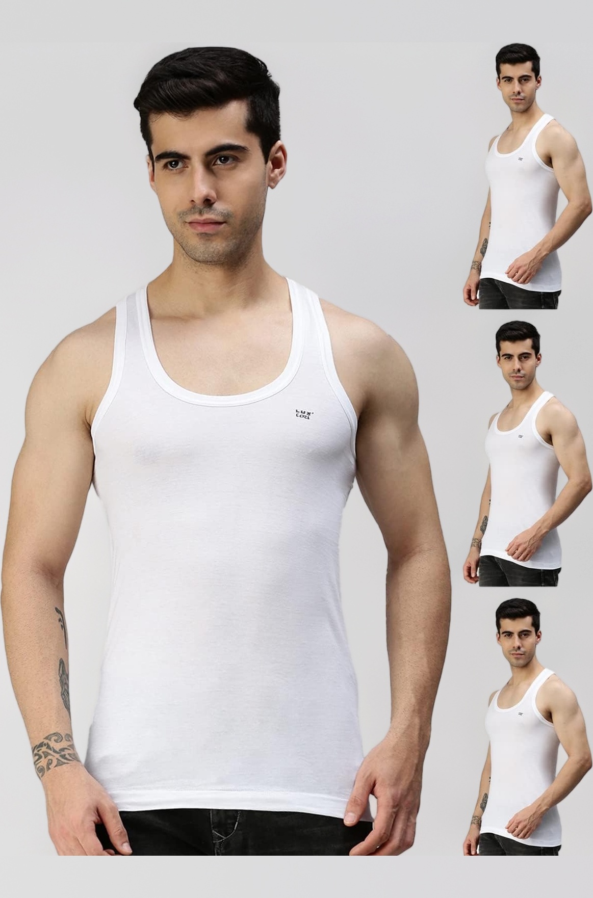 - Men's Cotton Regular Fit Vest |Vest For Men| Pack Of 4