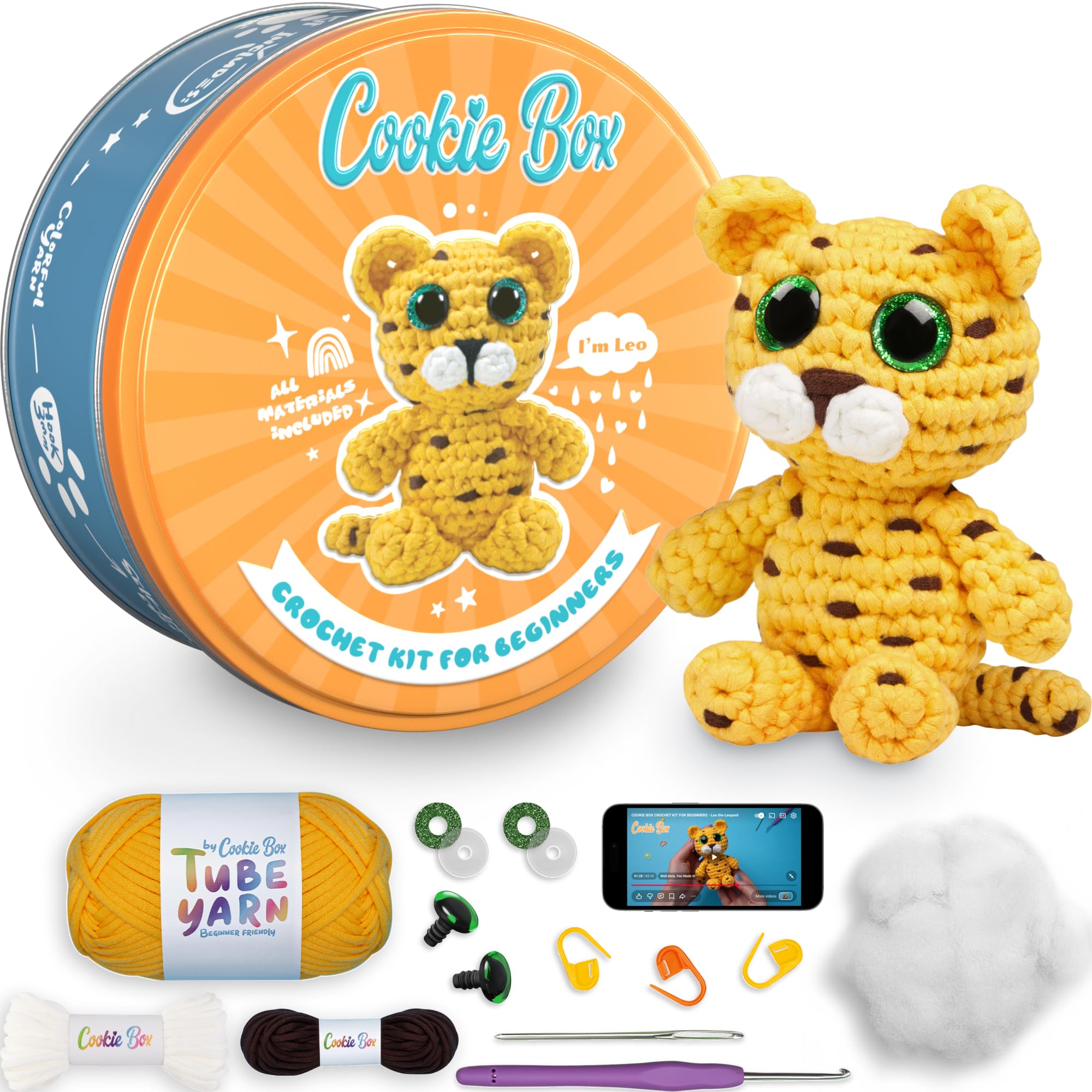 Crochet Turtle Hugo Kit - Beginner Amigurumi -16