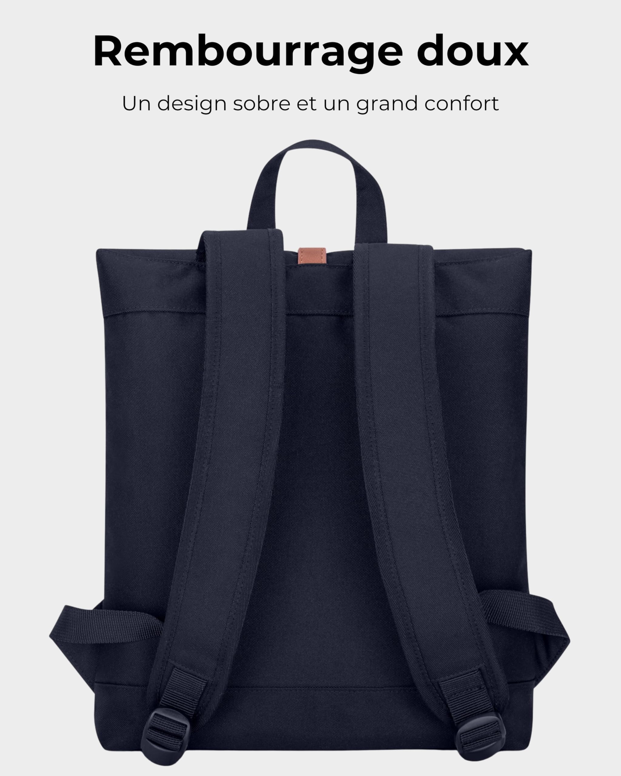 Sac à Dos Femme - JOHNNY URBAN Mia à partir de Pet recyclé – Daypack Durable Haute qualité – Petit Sac 7 litres Unisexe pour Homme & Femme - Imperméable avec Poche pour pc Portable