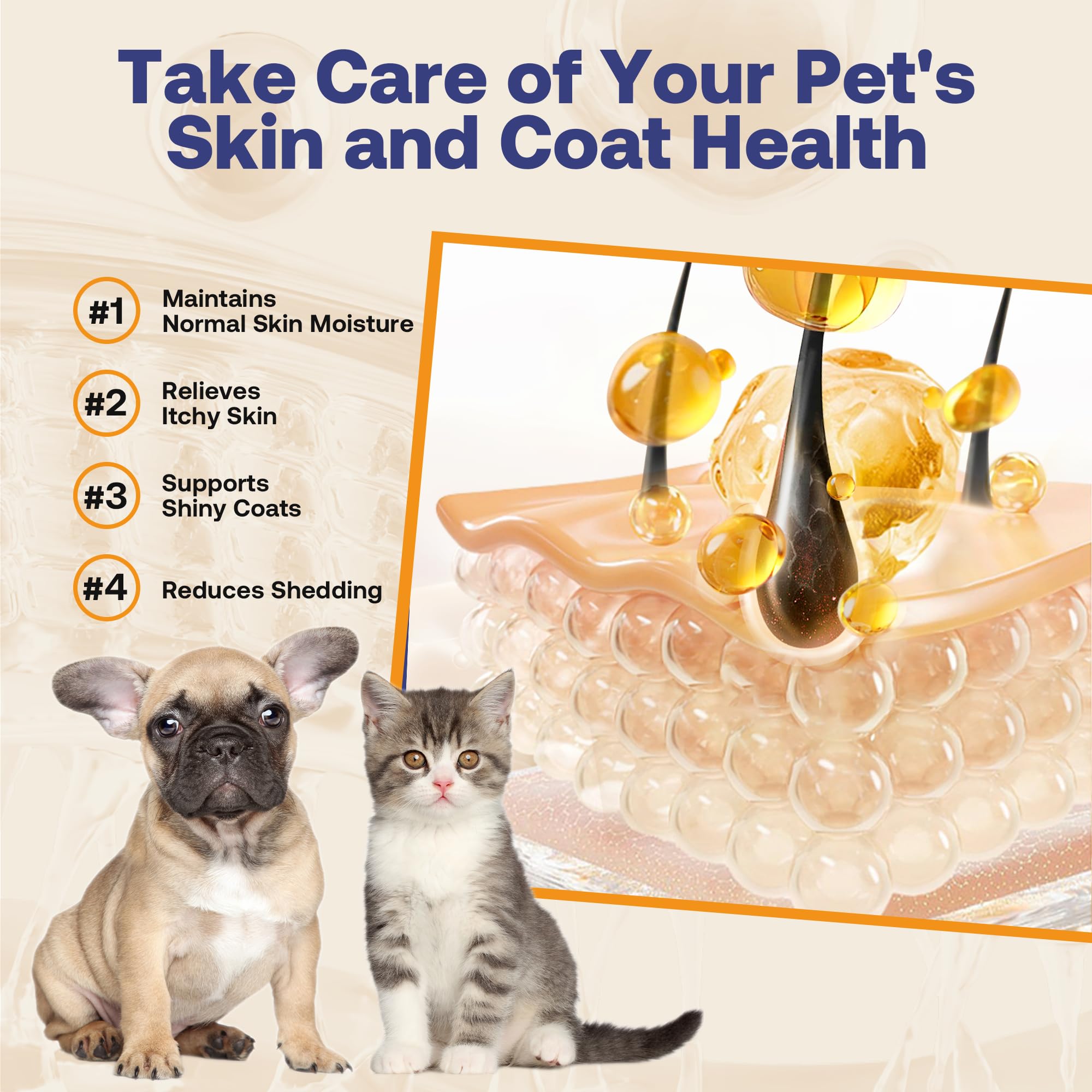 Wild Alaskan Salmon Oil for Dogs & Cats, Fish Oil Omega 3 Supplements with EPA & DHA for Skin & Coat, Immune, Brain, Joint and Heart Health, Dog & Cat Fish Oil Supplements with Pump- 8 oz — Amazon image 4