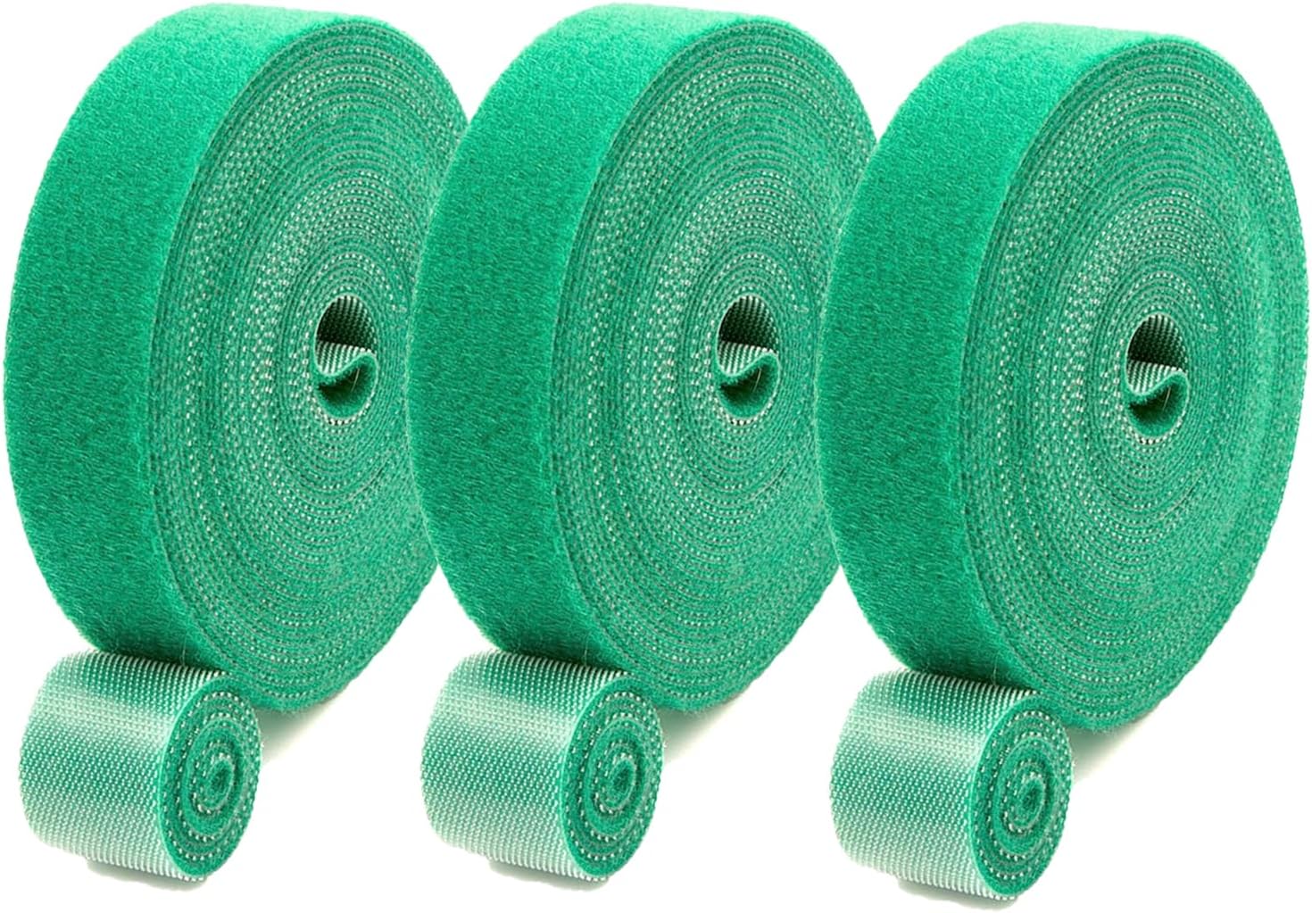 – X spring Plant Velcro Tape, 3 Roll 5m 1.2cm Reusable Green Garden Tape, Adjustable Plant Support Velcro Plant Ties, Green Velcro Tape for Plants, Green Gardening Tape for Flowers, Tomato, Vines