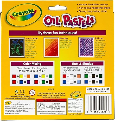 Miniatura 3 de Crayolas Oil Pastels caja de 16 1-set 1 paquete