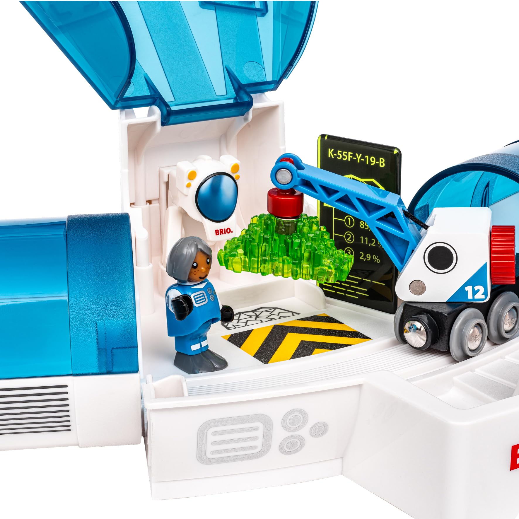 BRIO World Weltraum Deluxe Holzeisenbahnset - Spielzeug ab 3 Jahre