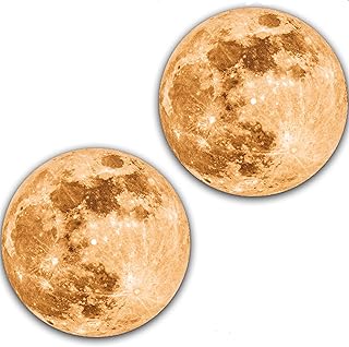 DJ One Pair Bright Moon Lunar Scratch Pads 1200 Vinyl Memorabilia 12