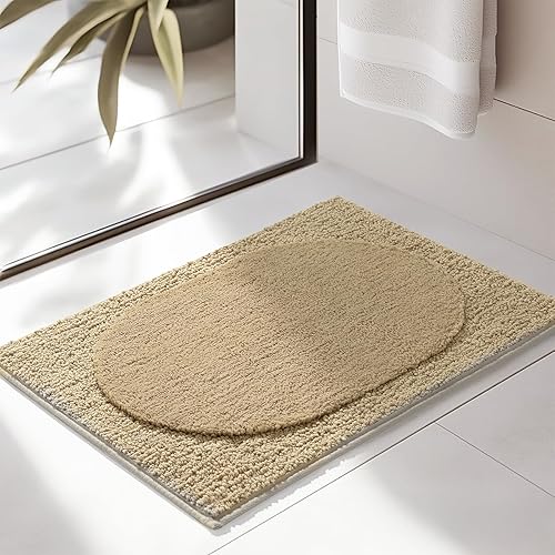 Miniatura 22 de DEXDE Alfombras de baño de 60 x 24 pulgadas, extra suaves y absorbentes, de microfibra largas, antideslizantes, de secado rápido, lavables a Negro