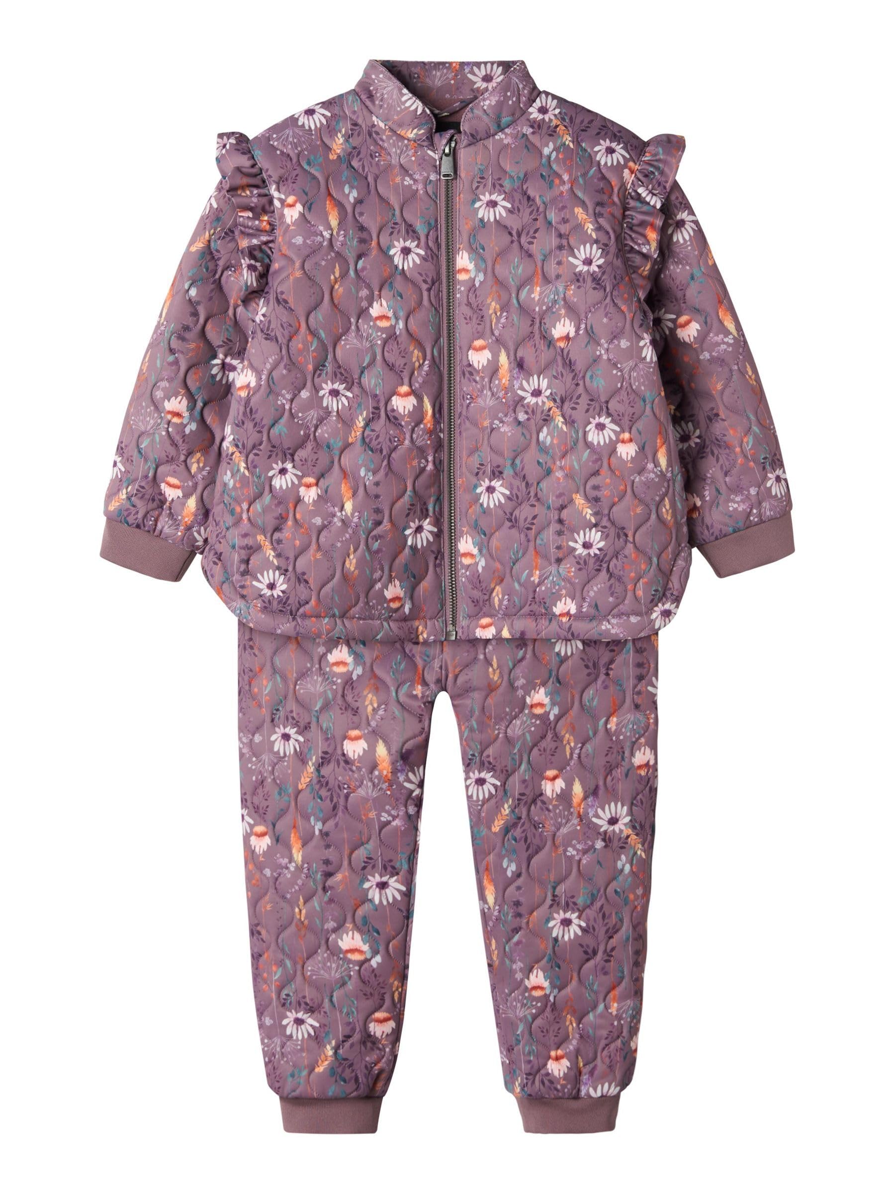 NAME IT Mädchen Nmfmoon Quilt Set Aop 1fo Schneeanzug