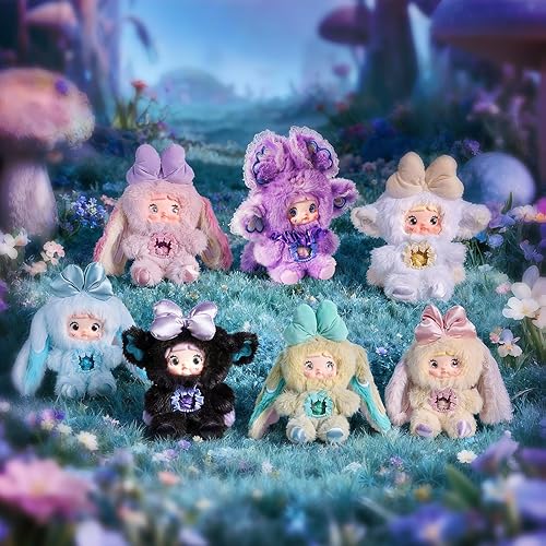 Miniatura 5 de POP JOY Misteriosa caja de peluche Nommi V6, caja ciega de felpa, 3 expresiones, adorable y misterioso juguete de peluche para niños y