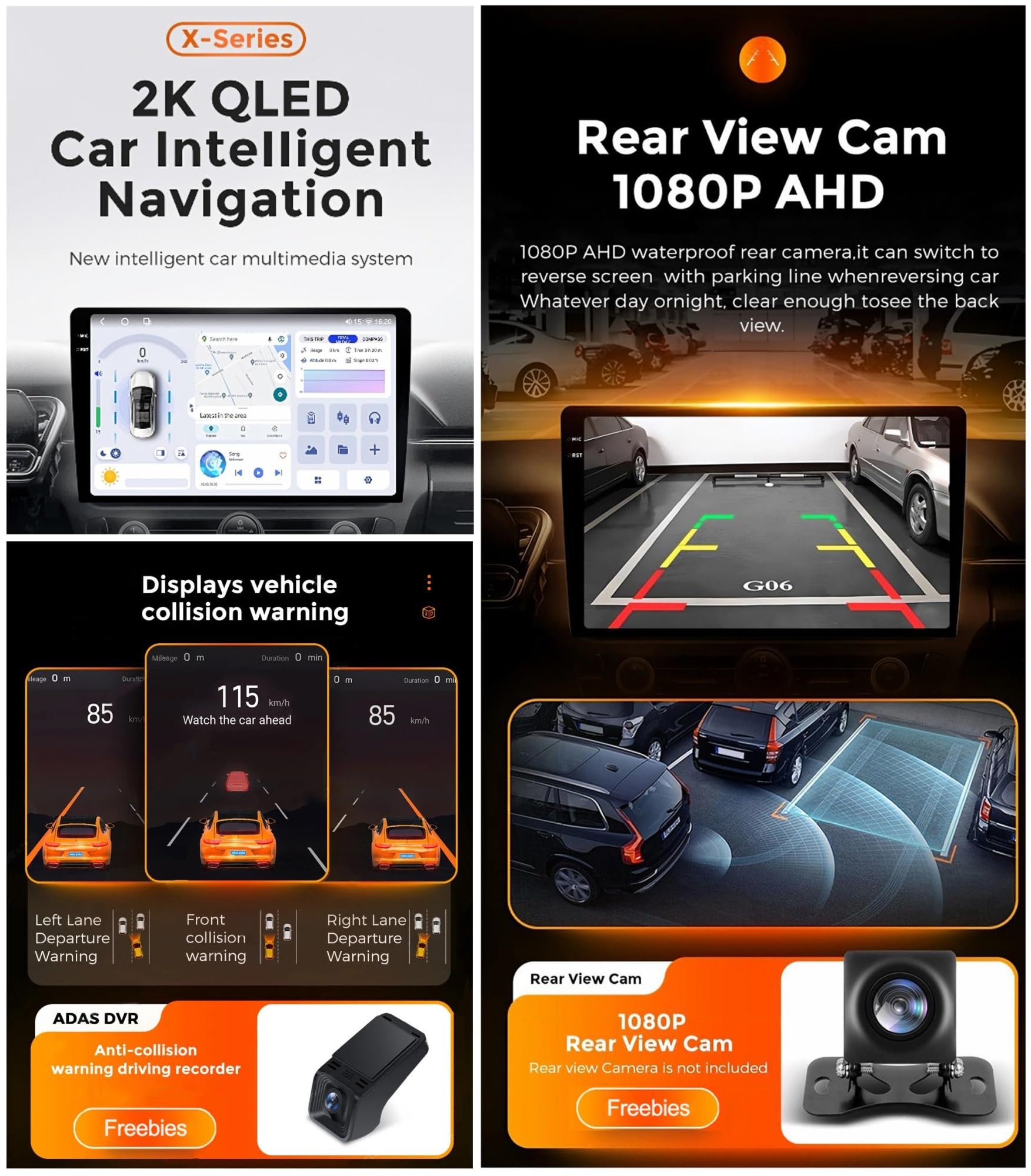 Autoradio 2DIN 9.5 Pollici Android 15 per Renault Kadjar 2015-2017