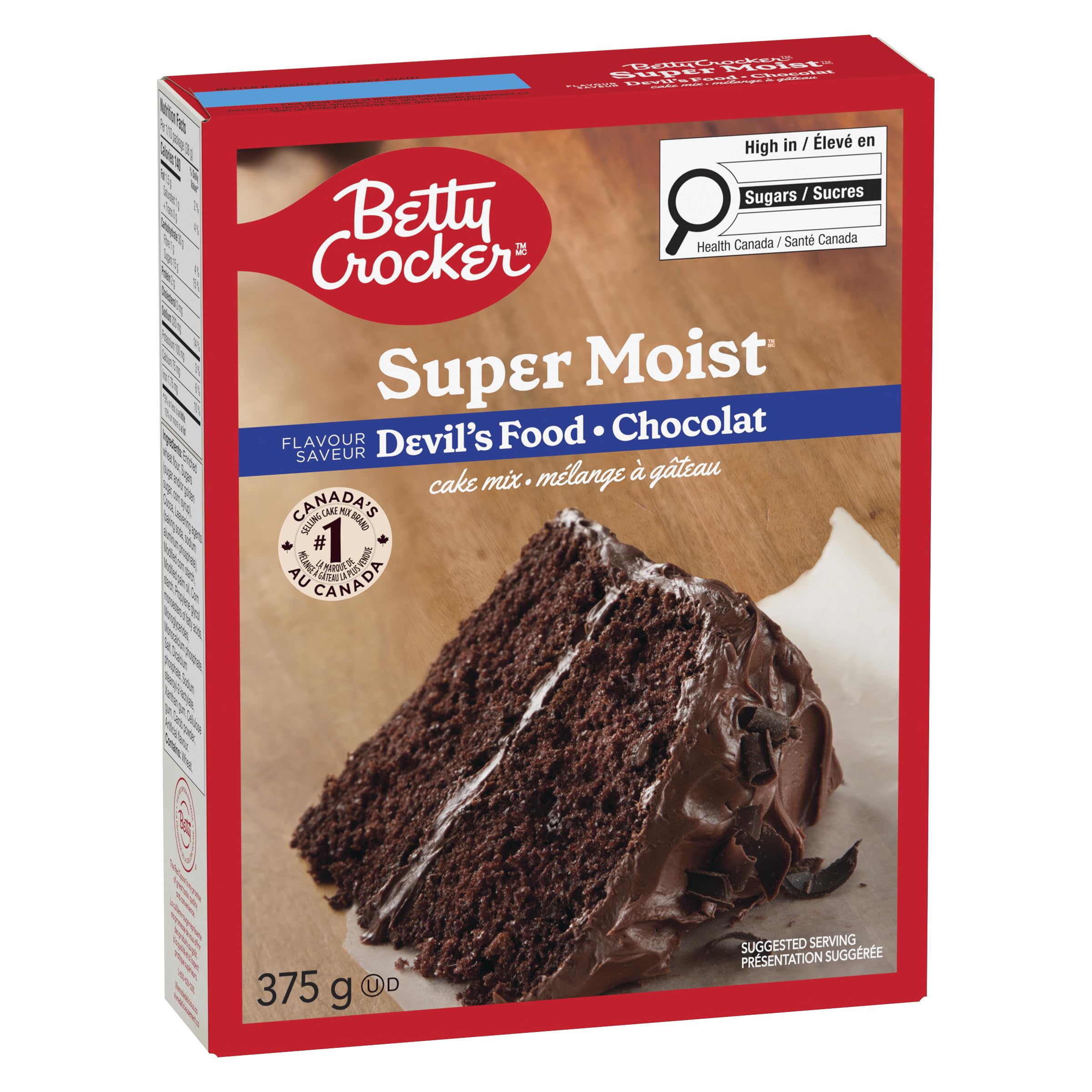 BETTY CROCKER Mezcla para tartas chocolate súper húmedo 375g