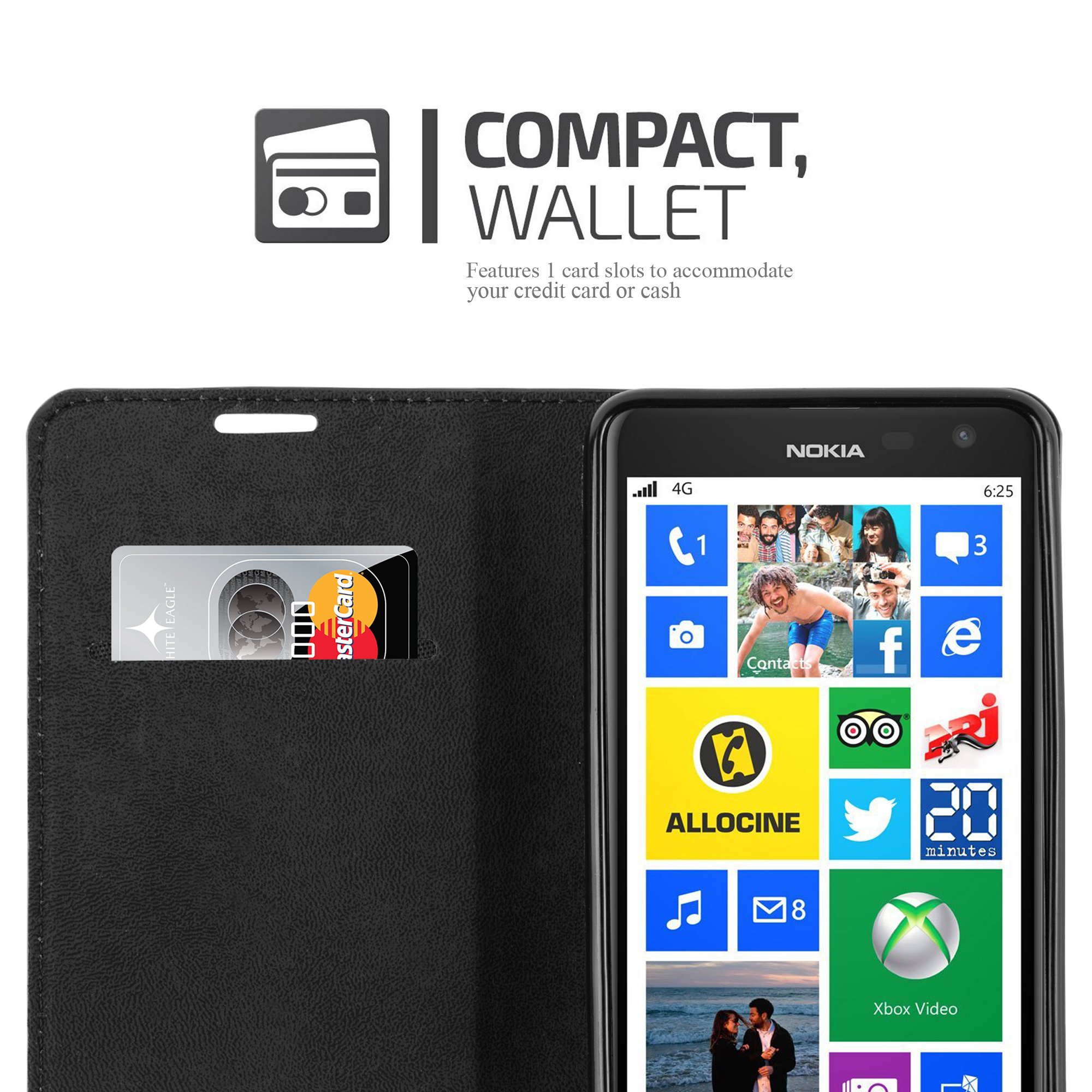 Cadorabo Custodia Libro Portafoglio Per Nokia 2.4 Con Vani Carte E Chiusura Magnetica - Cover In Pelle Sintetica Bruno Cafè