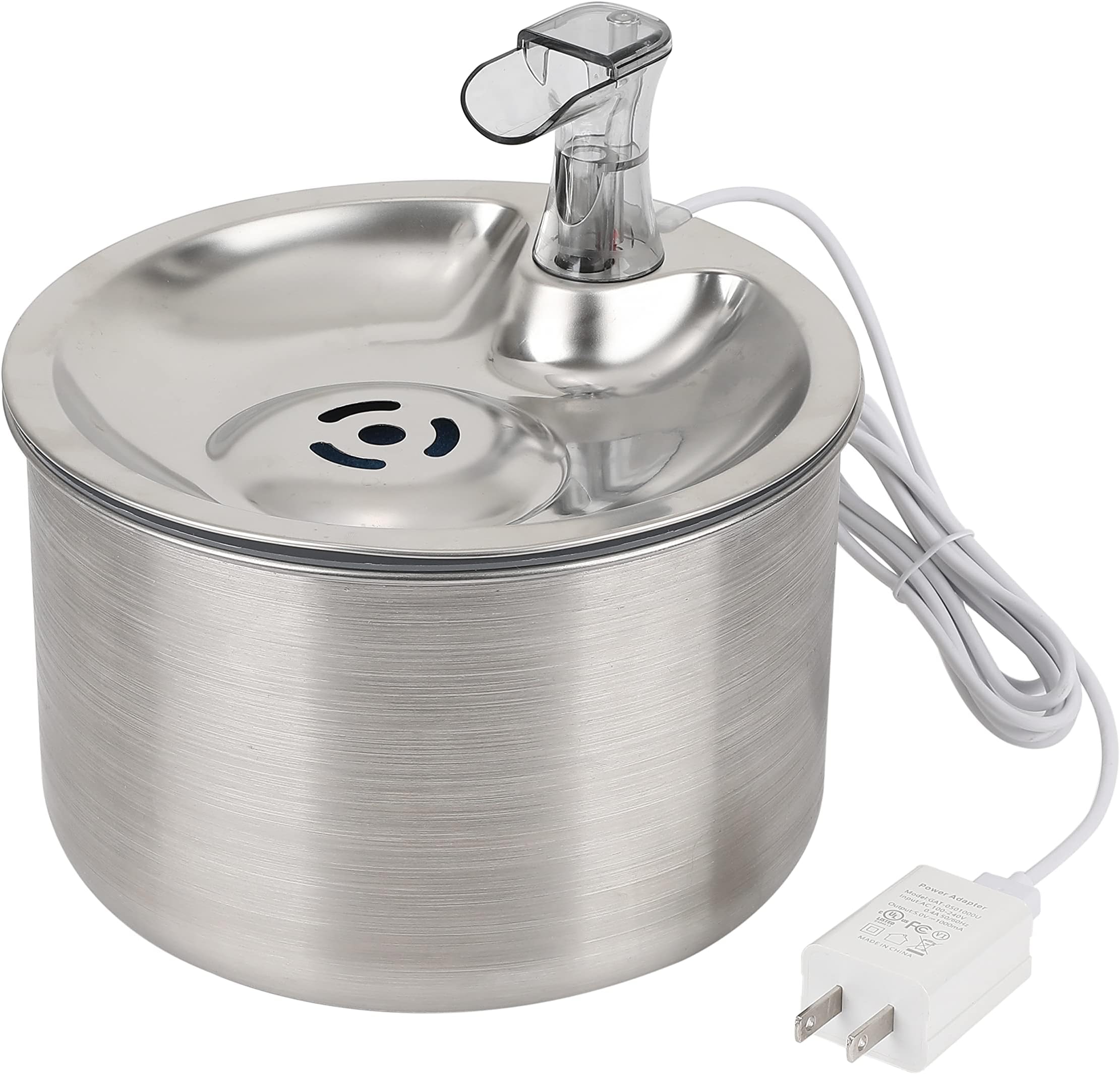 Cat Water Fountain, 3.2L/108oz Automatic Stainless Steel