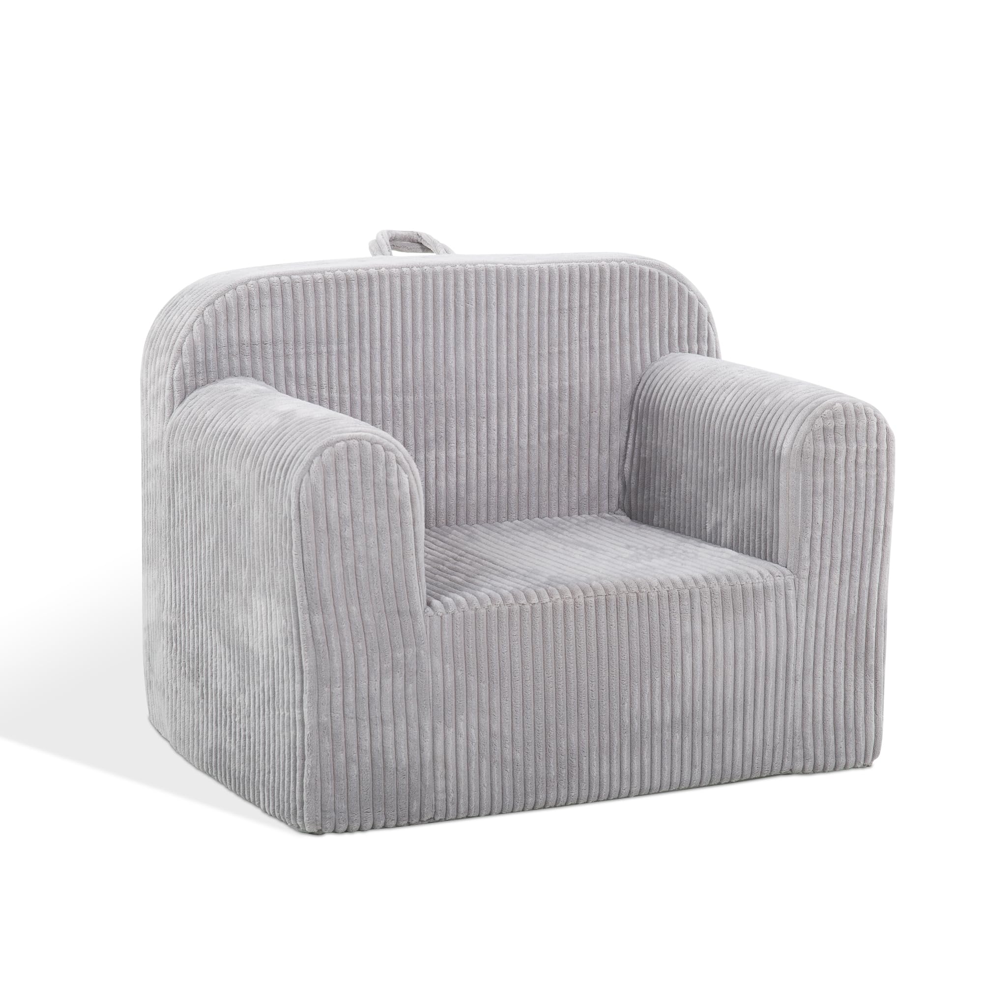 Ulax furniture Kids Convertible Sofas Children Lounge Chair (Grey)