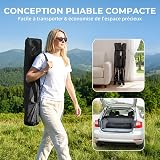 Palawano Lit de Camp Pliable 1 Personne avec Matelas Amovible - 9