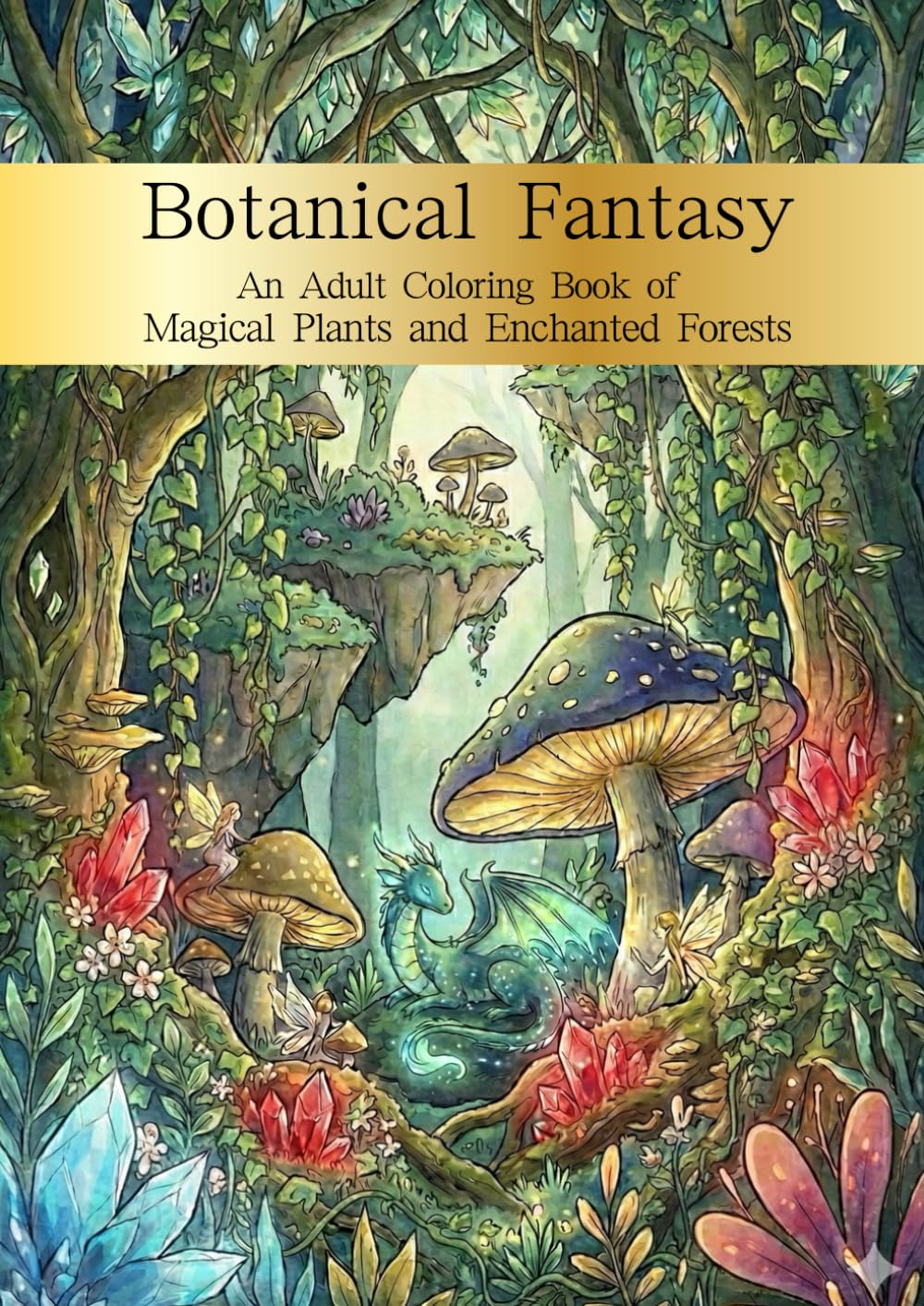 Botanical Fantasy: An Adult Coloring Book of Magical Plants and Enchanted Forests