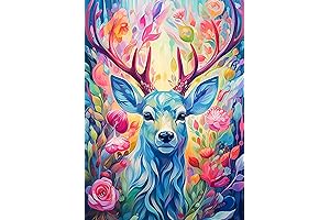 Colorful Deer 1000 Pieces Jigsaw Puzzles for Adults and Teens