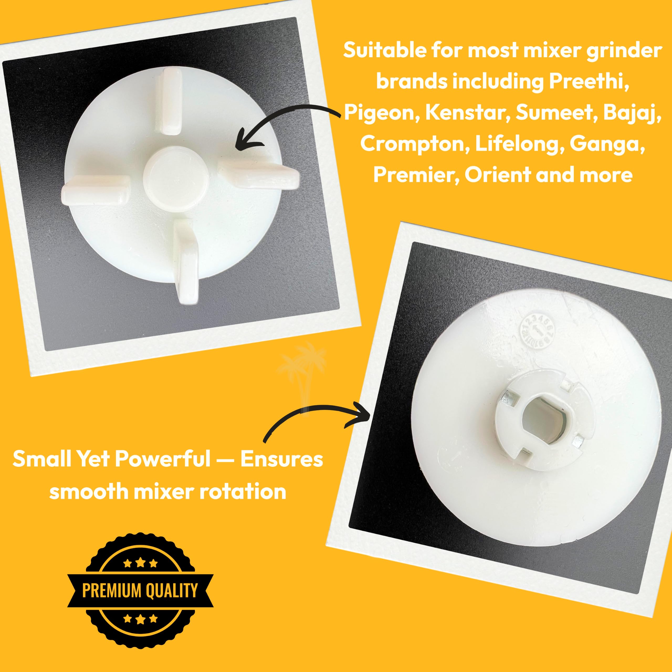 cooker&mixer™ 4 Teeth Coupler for Mixers - Preethi,Pigeon,Kenstar,Sumeet,Bajaj, Crompton, Lifelong,Ganga, Premier, Orient and for Majority Mixer Grinders (Mixer Coupler, 4 teeth) — Amazon image 5