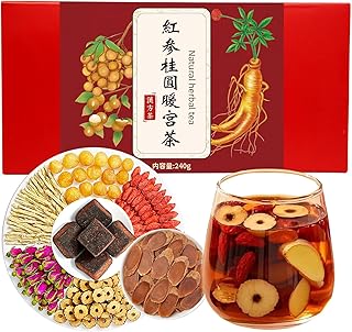 Wanhua Hall なつめ茶 ナツメ茶 红参茶 红枣桂圆枸杞茶 ドライフルーツティー ギフト 紅参桂圆红枣姜糖茶 暖宫茶230g红枣黒糖姜茶 桂圆 竜眼 養生茶 100%健康茶 無農薬栽培 無添加