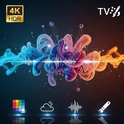 Colorful Abstract Liquid Smoke 4K – Moving Paint Patterns & Gentle Sounds