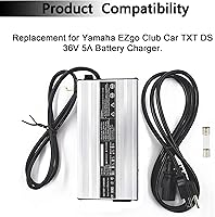 Vista 4 de Batería de 36V 5A Reemplazo para Yamaha EZgo Golf Cart Club Car TXT