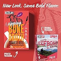 Vista 10 de LonoLife - Sobres individuales de caldo de hueso de ternera al curry tailandés: 0.35 onzas de proteína, apto para dieta Keto, 24 porciones