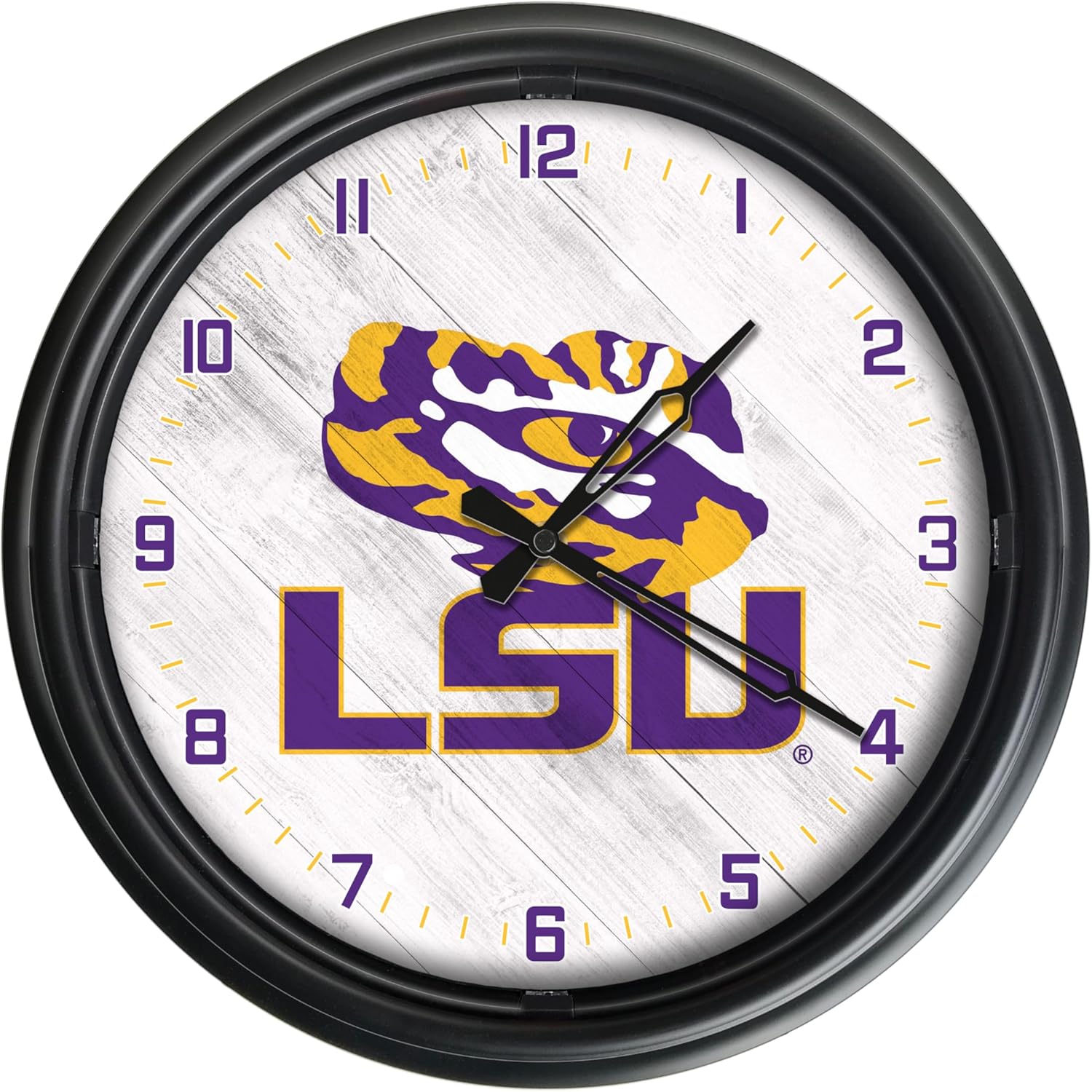 Holland Bar Stool Louisiana State University Indoor/Outdoor LED Wall Clock
