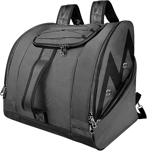 Miniatura 1 de OutdoorMaster Bolsa para botas de esquí y snowboard, excelente para viajes con exterior e inferior impermeables - para hombres, mujeres y jóvenes