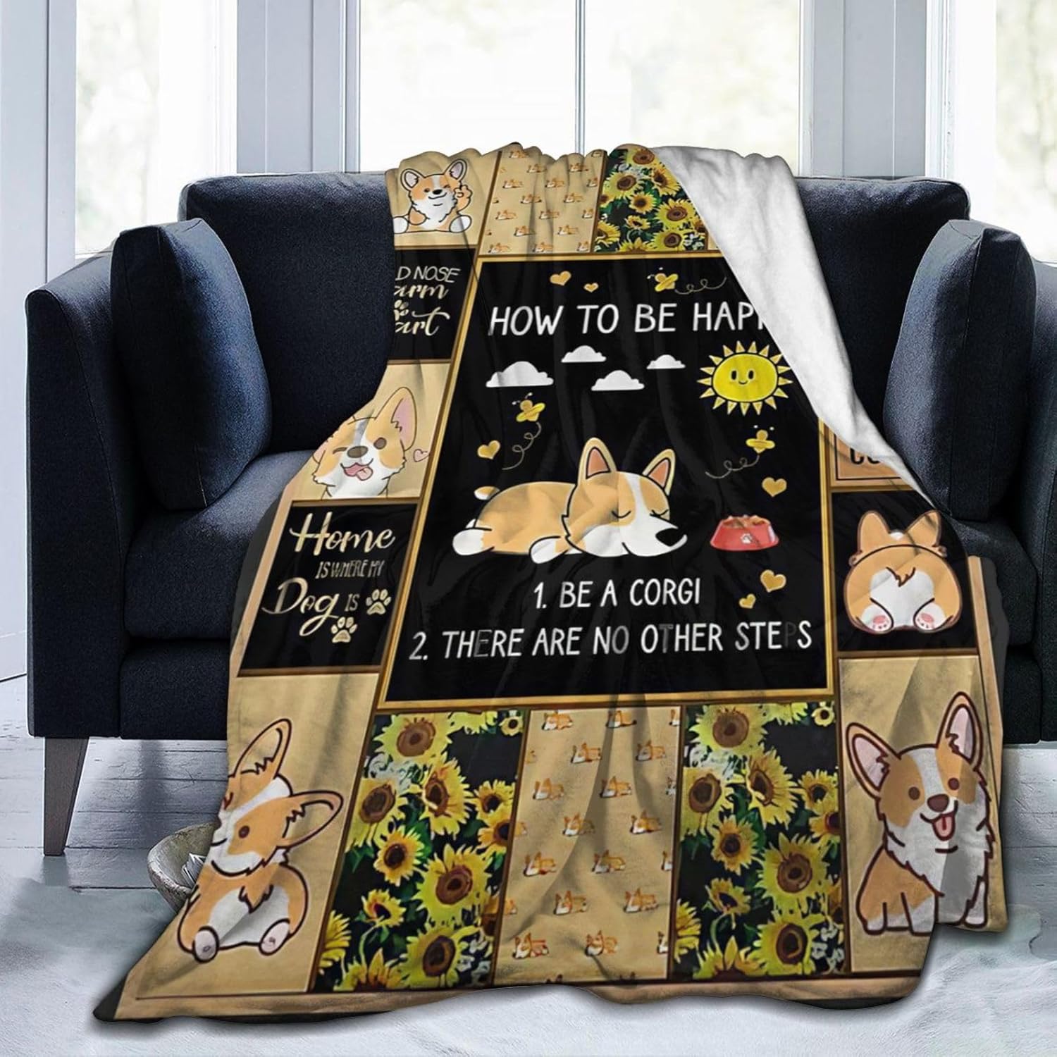 Dog Blanket Decor Animal Throw Blanket Gifts