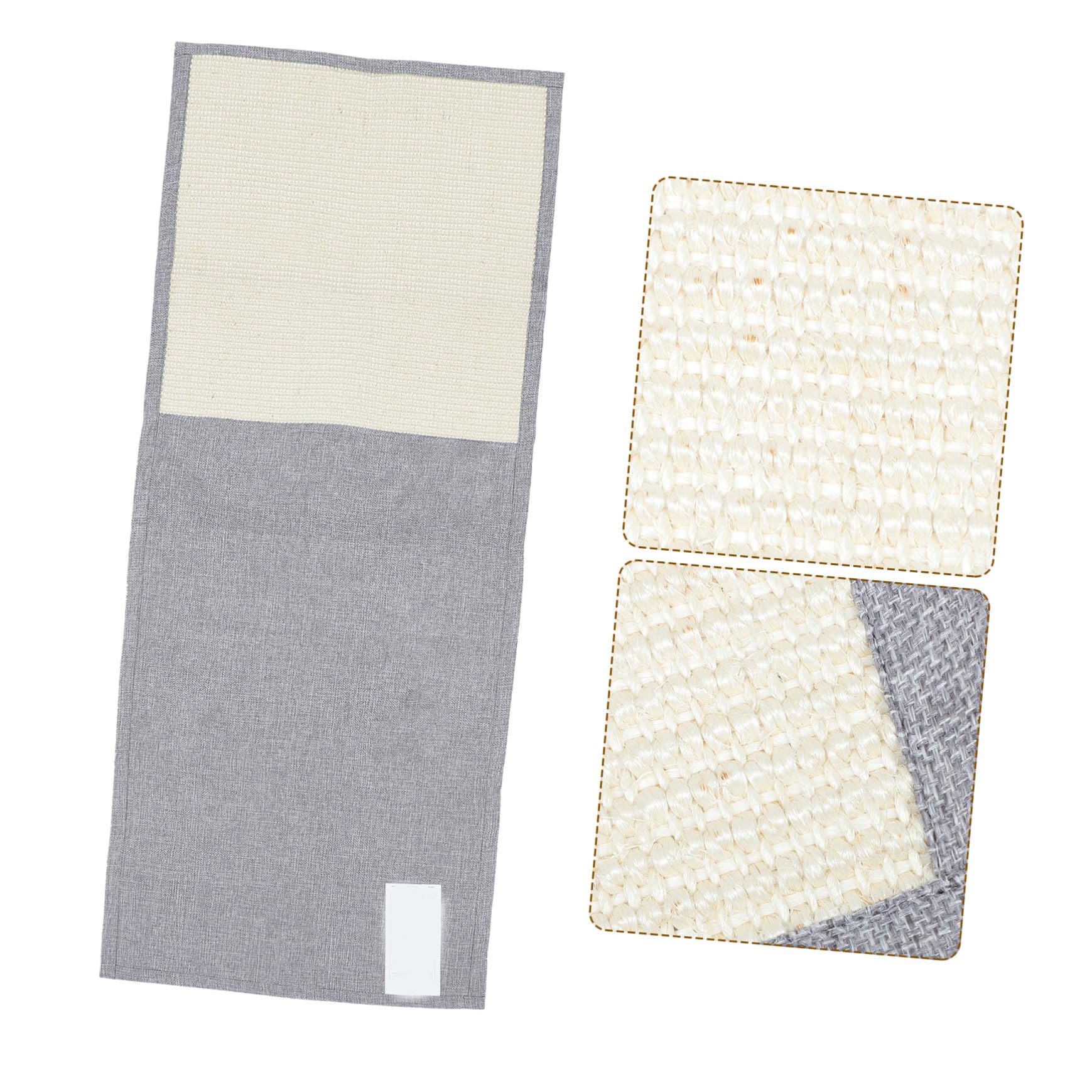 Kisangel Protector contra Arañazos para Sofá y Reposabrazos Garra de Sisal, Funda Antirayaduras Gris Claro, Tamaño Básico, para Gatos y Mascotas en Hogar y Oficina