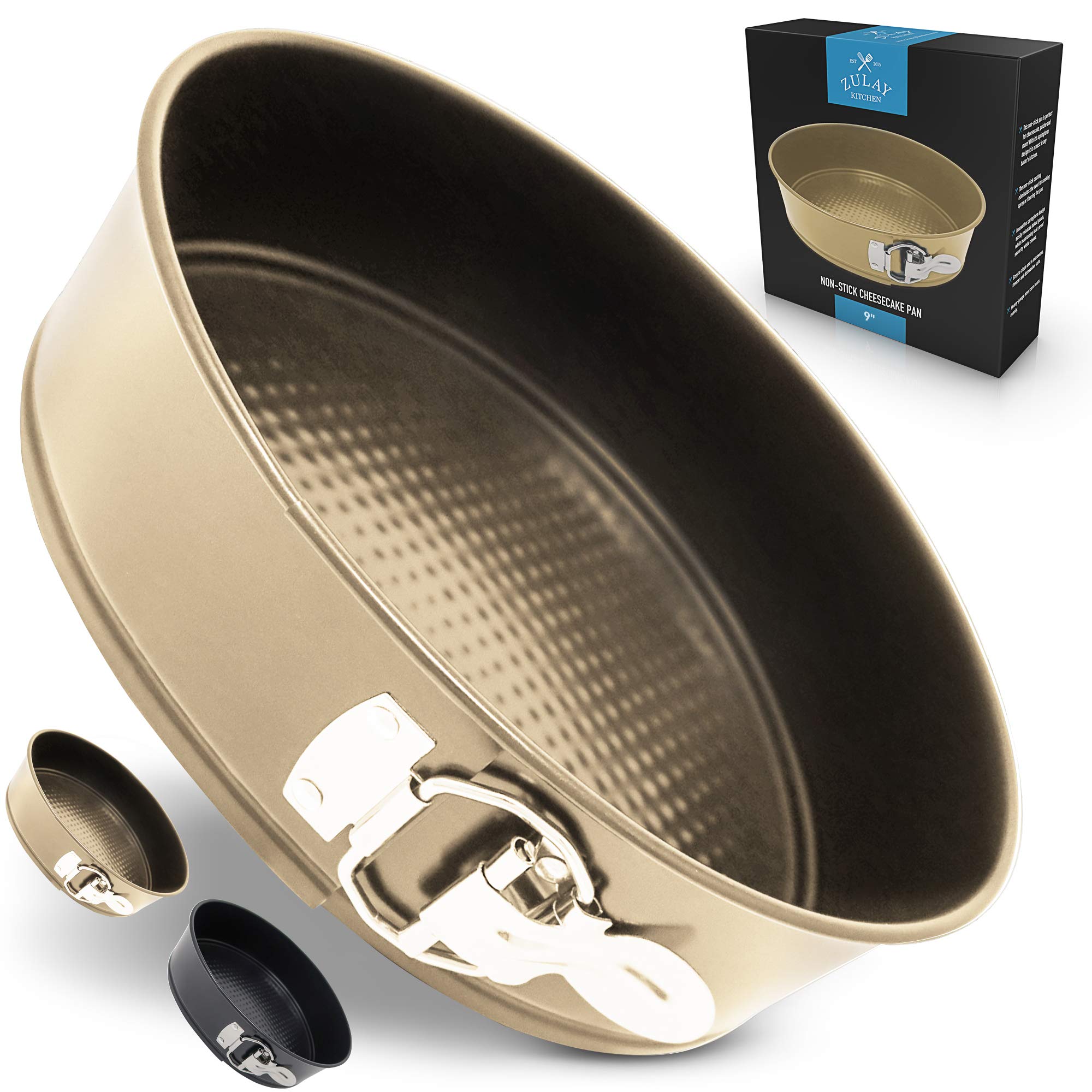 Buy Zulay Premium Springform Pan 9 Inch Nonstick Cheesecake Pan With Removable Bottom No