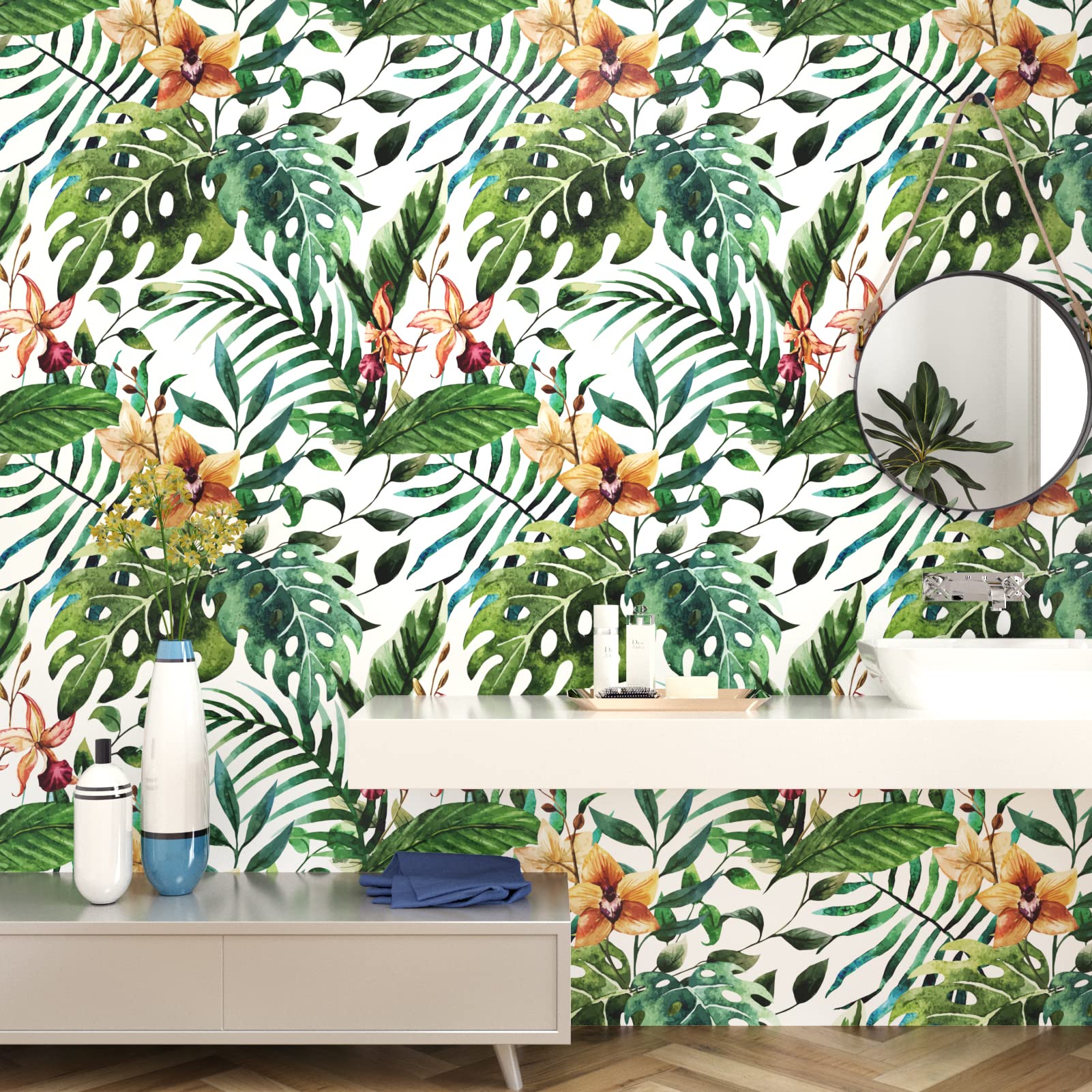 Galerie Palm Tree Green Wallpaper | DIY At B&Q