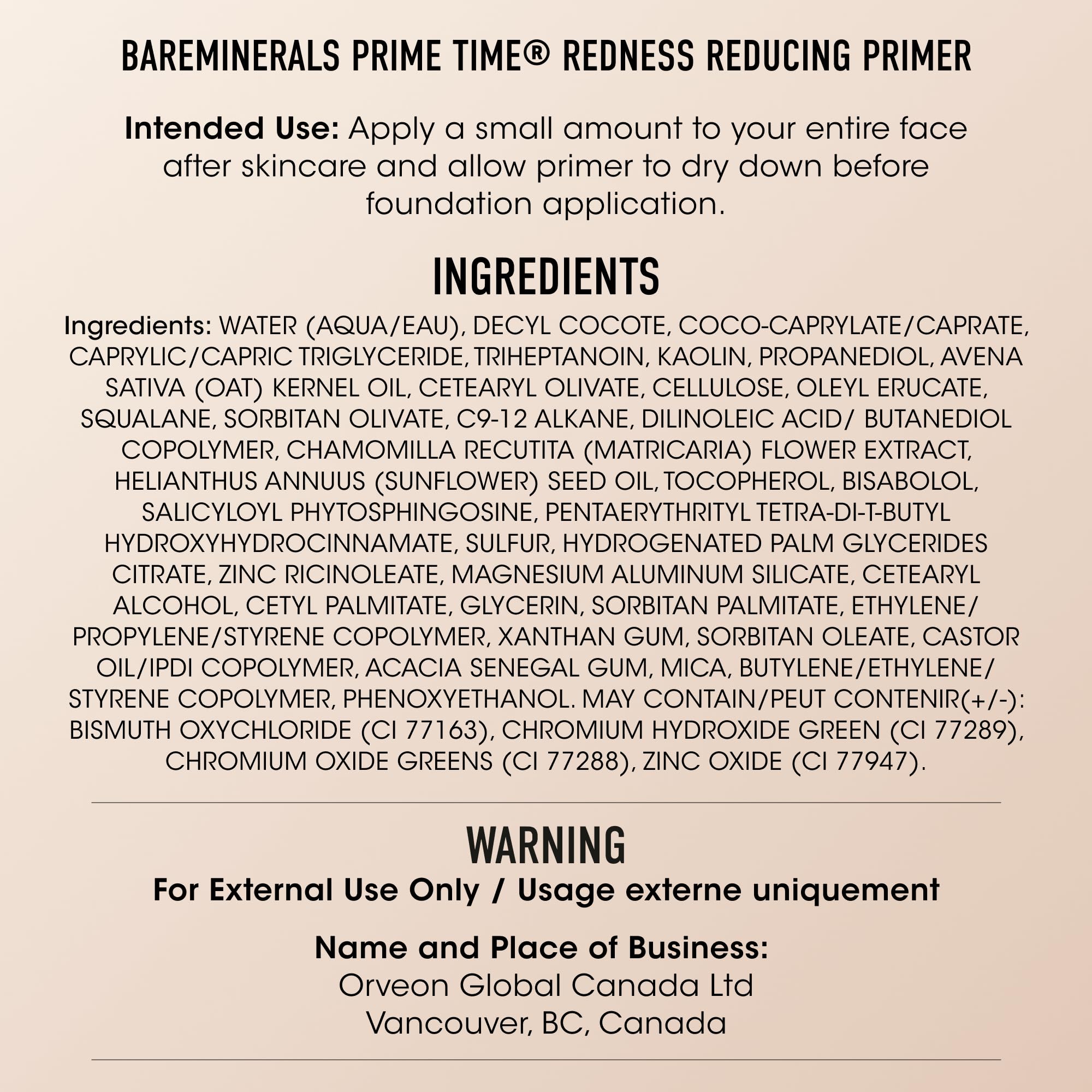 PRIME TIME redness-reducing primer 30 ml