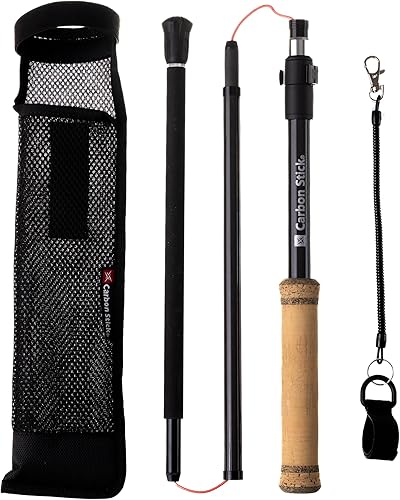 Wading Staff X Carbon Tech Carbon Fiber Wading Stick Mango de corcho