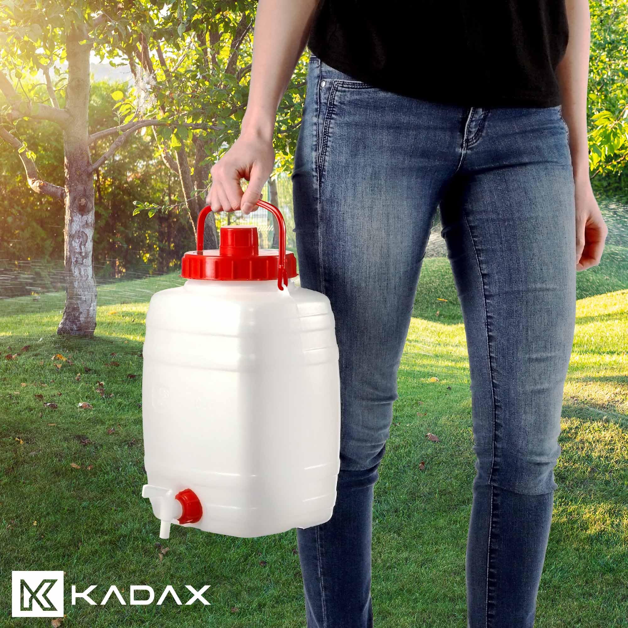 Bidon D'Eau Tonnel Plastique Avec Robinet Kadax - Réservoir 5/10/15L Étanchéité Parfaite Bidon 5l Bidon D'Eau Tonnel Plastique Avec Robinet Kadax - Réservoir 5/10/15L Étanchéité Parfaite Bidon 5l
