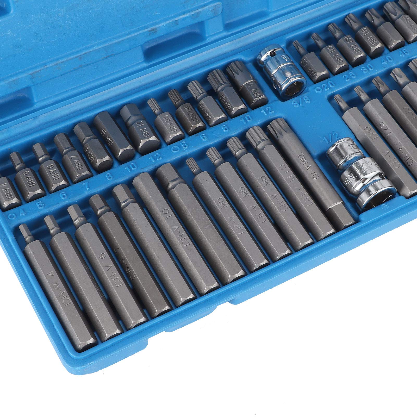 40pcs Hex Bit Socket Set, Metric Allen Socket Set, Wrench Drill Adapter Sets, Suitable for Helping To Streamline Your Workflow