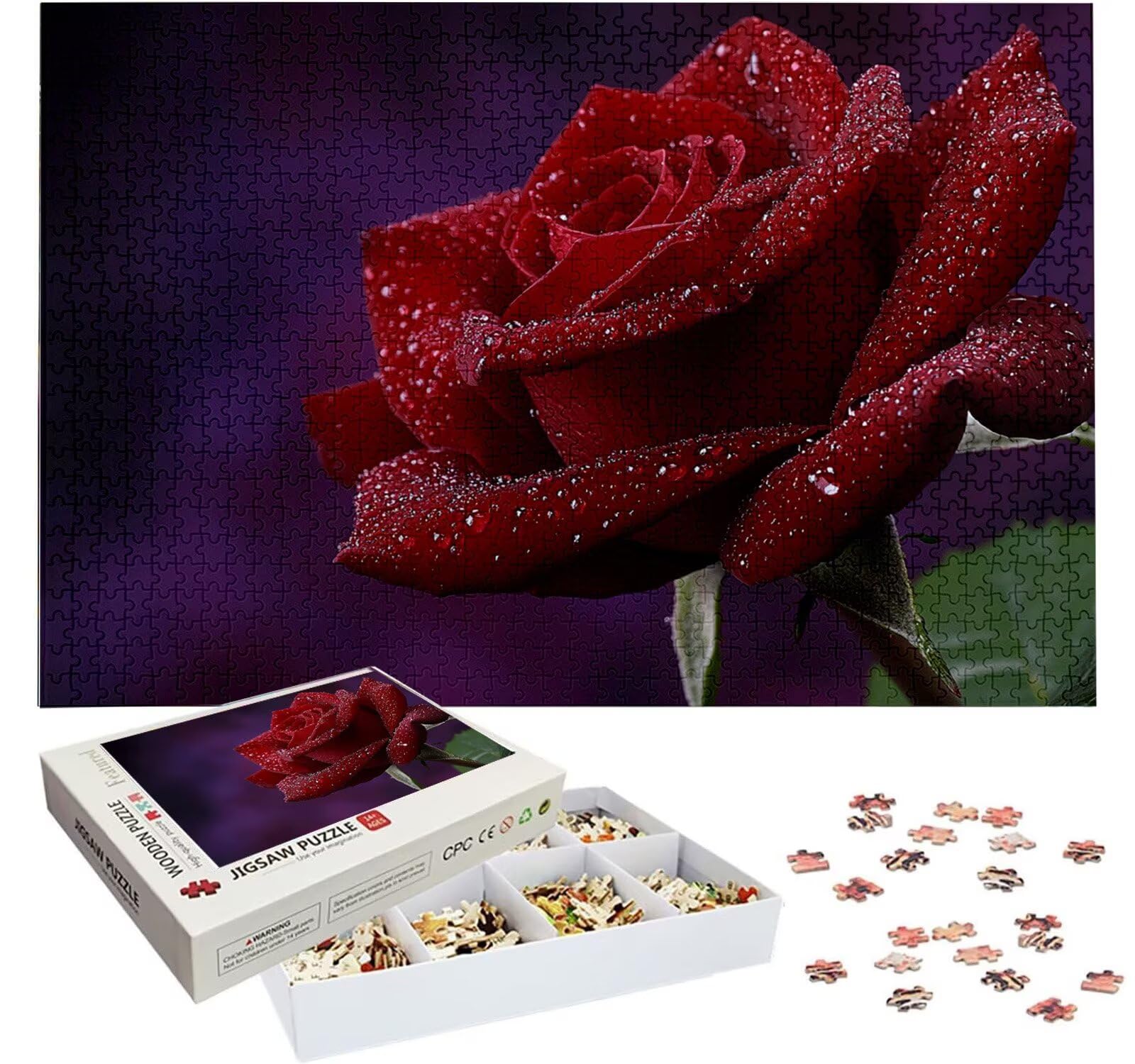 Puzzle Personalizado con Foto, Personalizada Rompecabezas Personalizado Diseña tu Logo Foto o Texto, Personalizado Navidad Halloween San Valentín Parejas Niños Familia Amigos h-4325