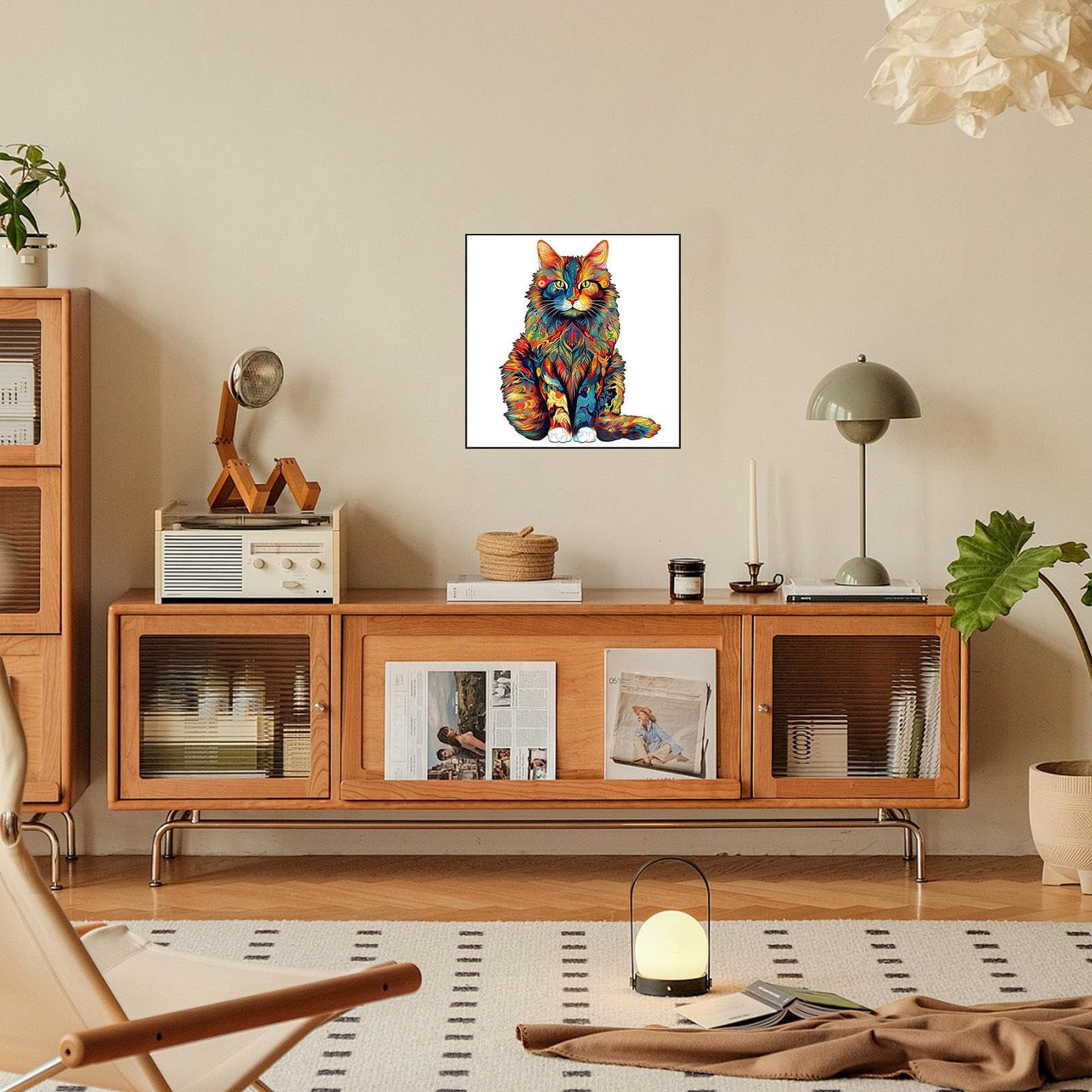 Puzzle in legno per adulti,Puzzle con gatti - in legno a forma di gatto